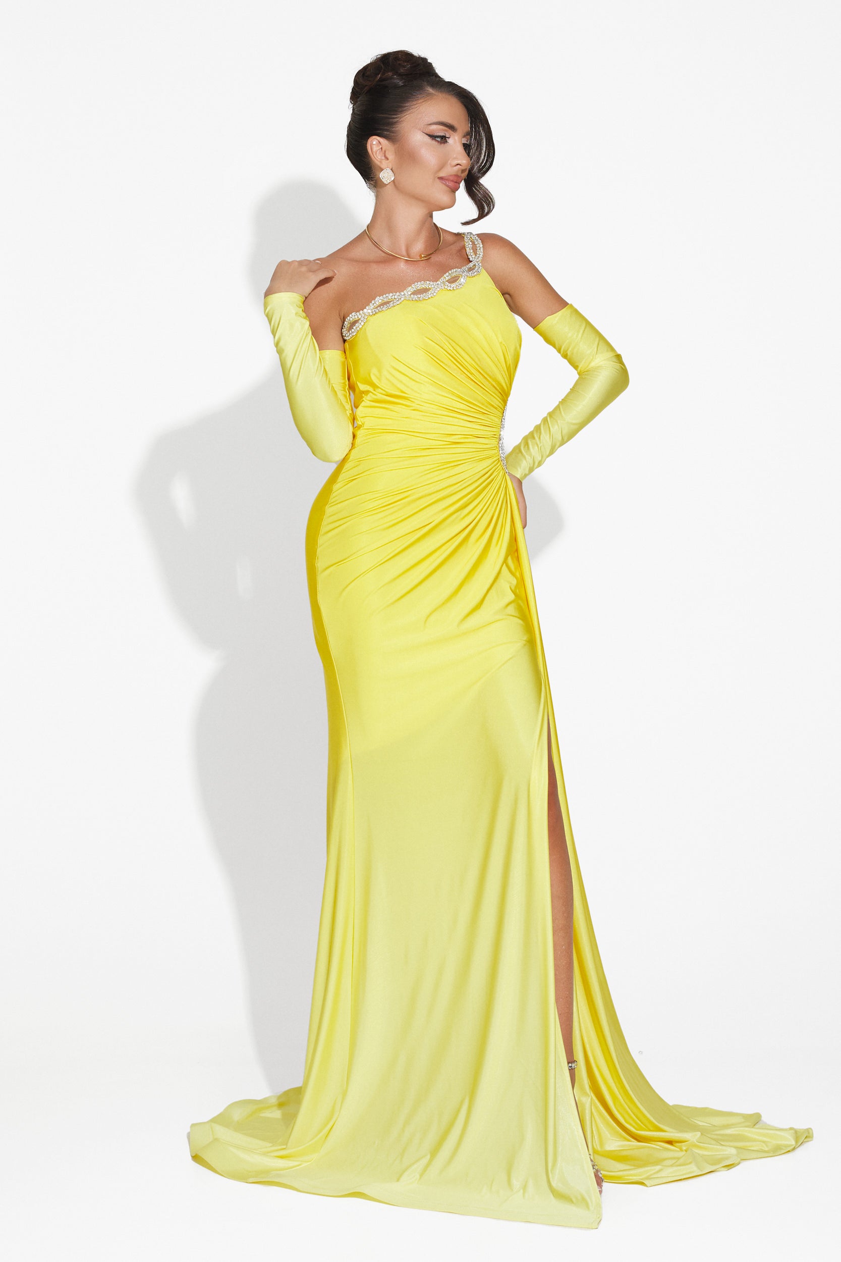 Long yellow dress for women Noelia Bogas