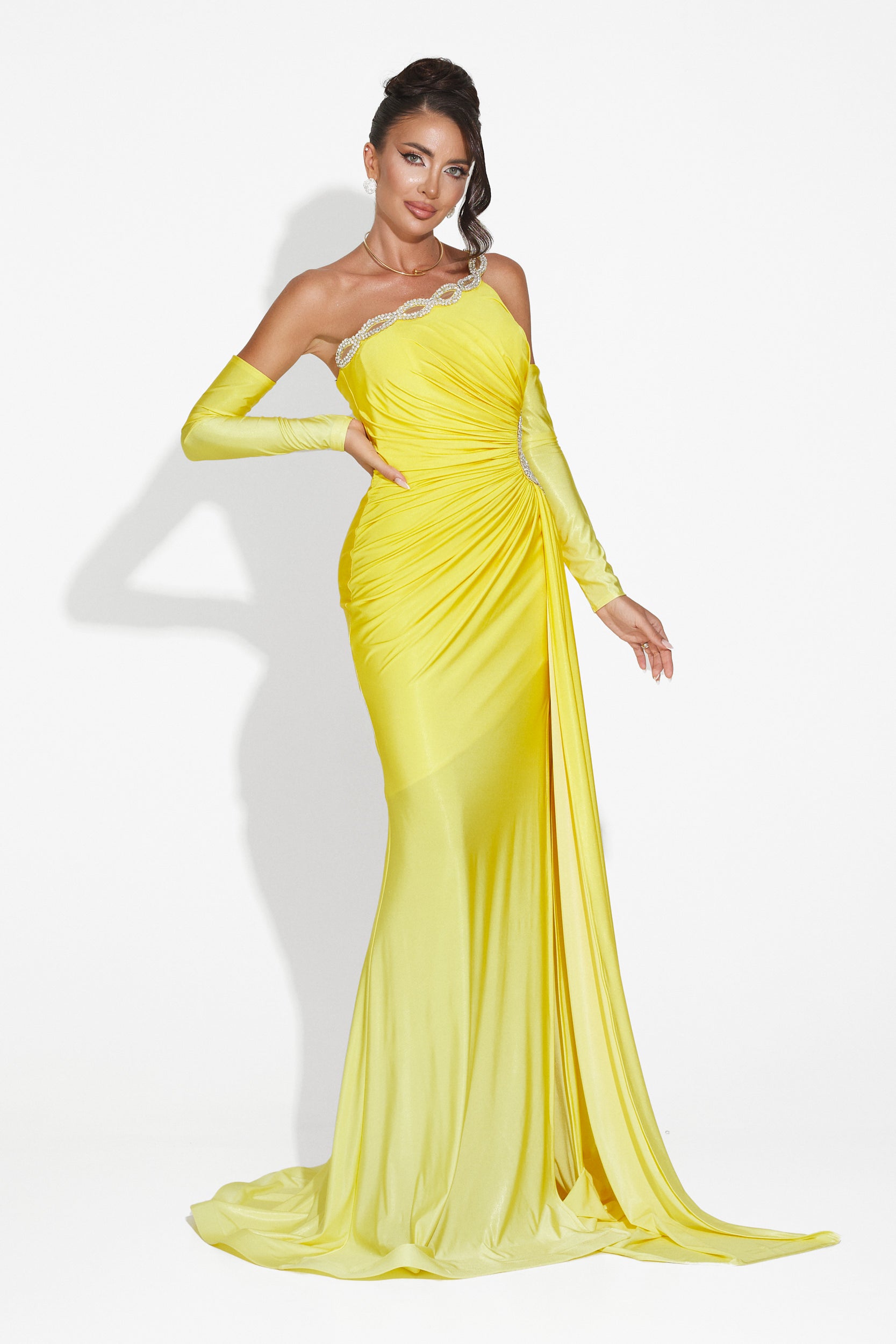 Long yellow dress for women Noelia Bogas