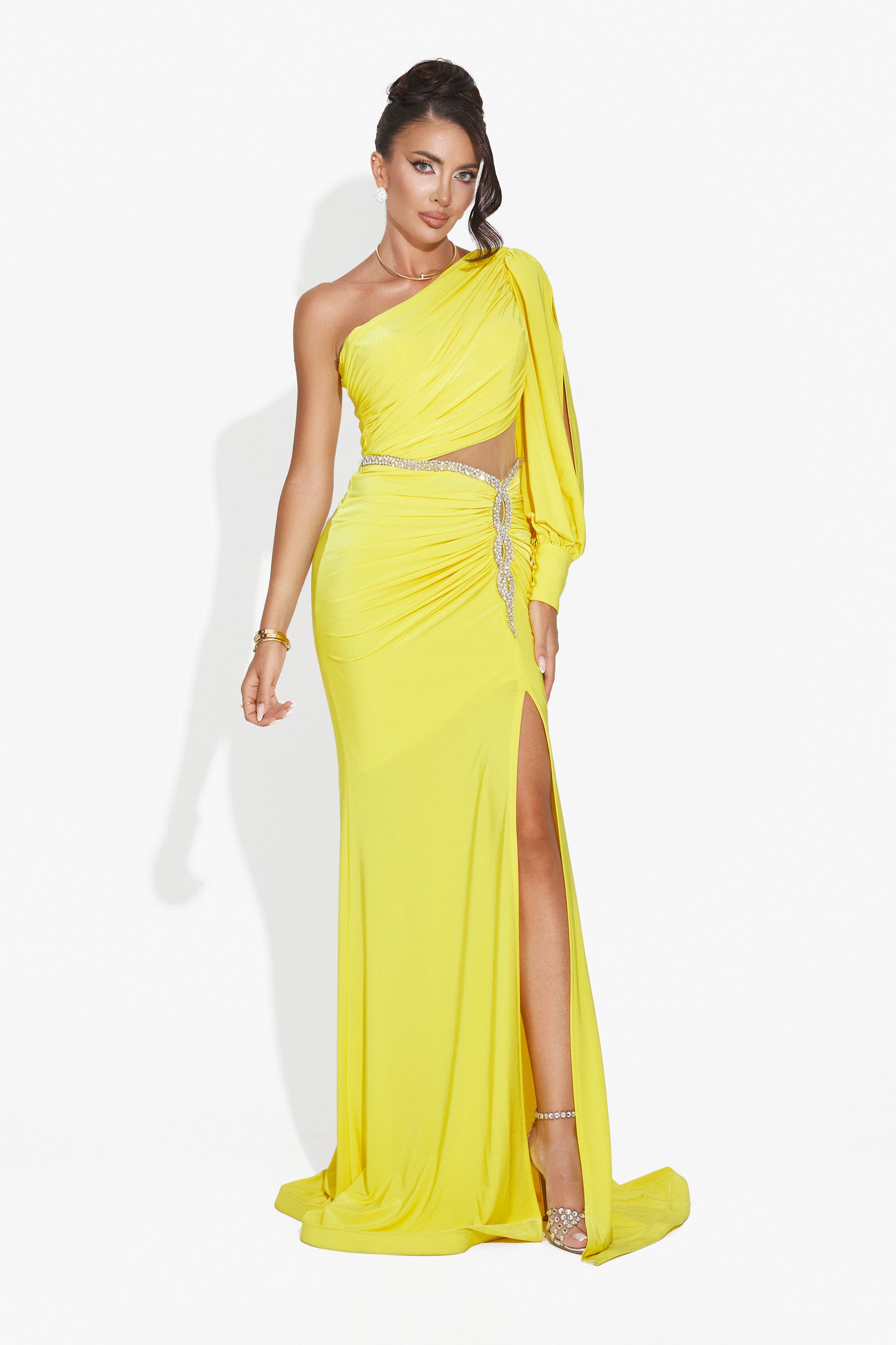 Long yellow dress for women Rirena Bogas