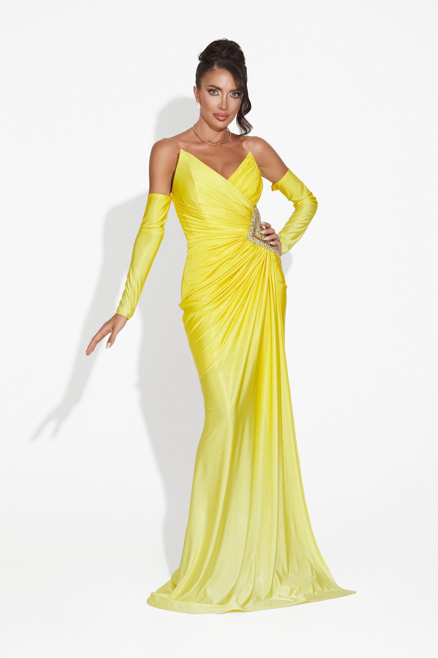 Long yellow dress for women Zeinas Bogas