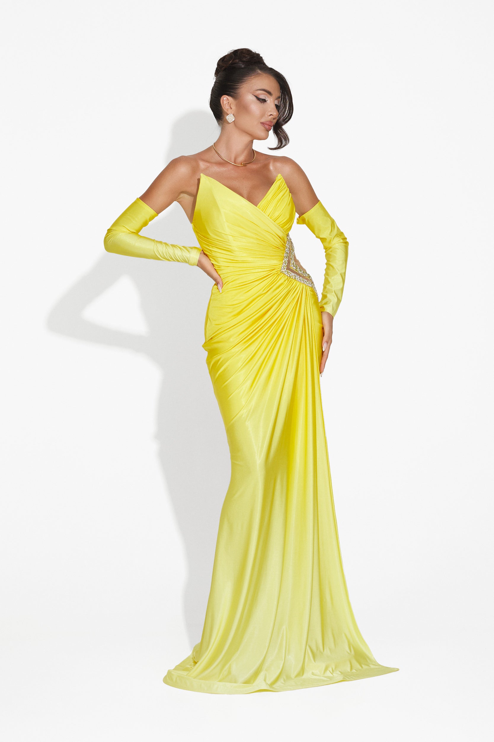 Long yellow dress for women Zeinas Bogas