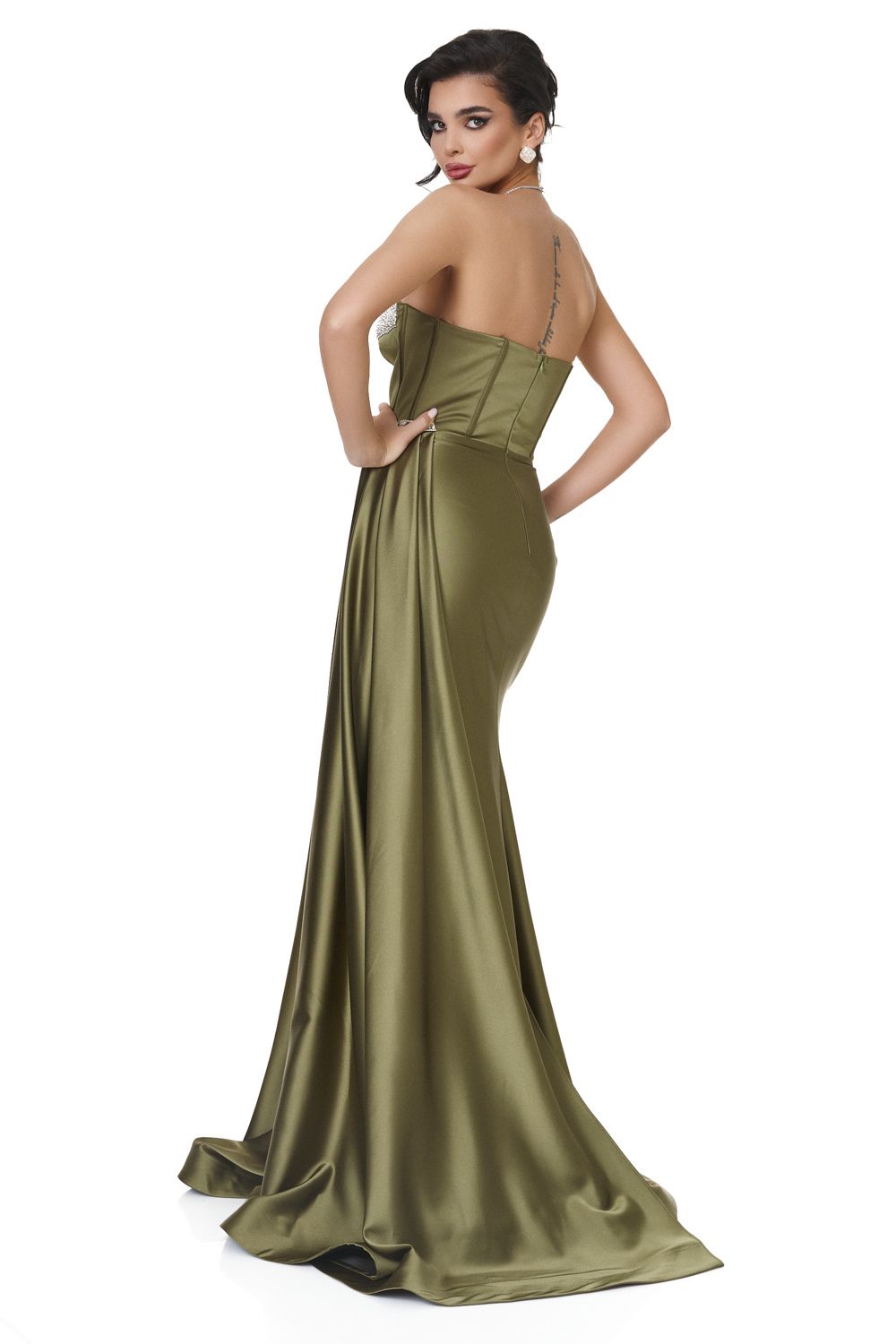 Venetzia Bogas khaki long dress for ladies