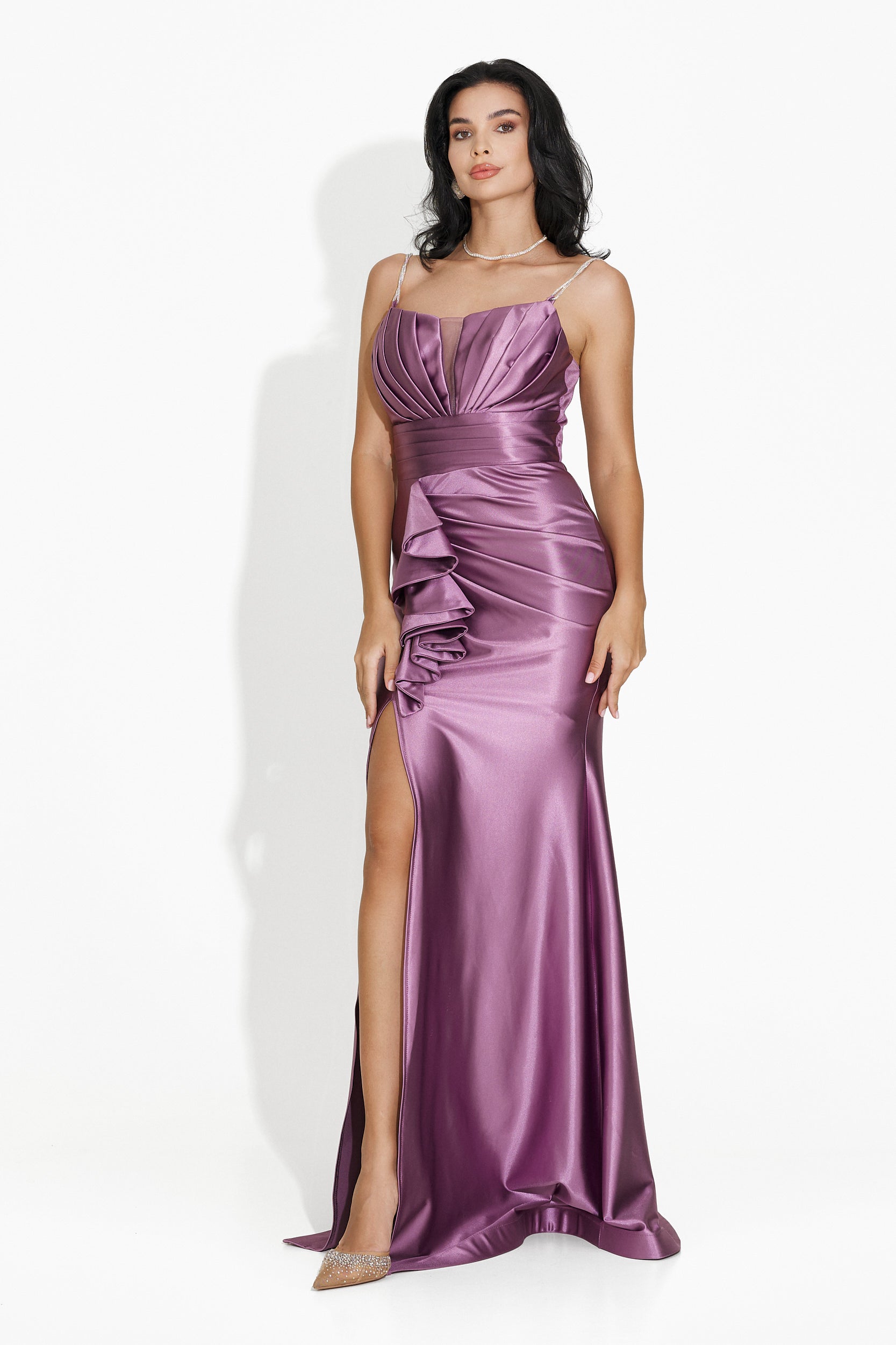 Long lilac dress for women Lauria Bogas