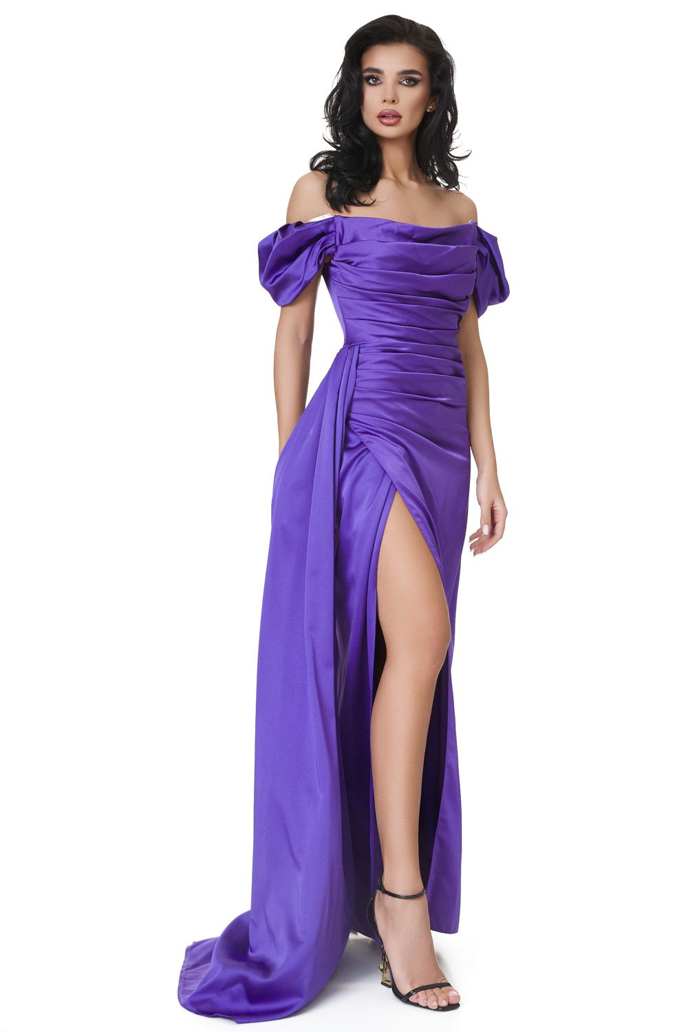 Ladies long purple dress Serminisia Bogas