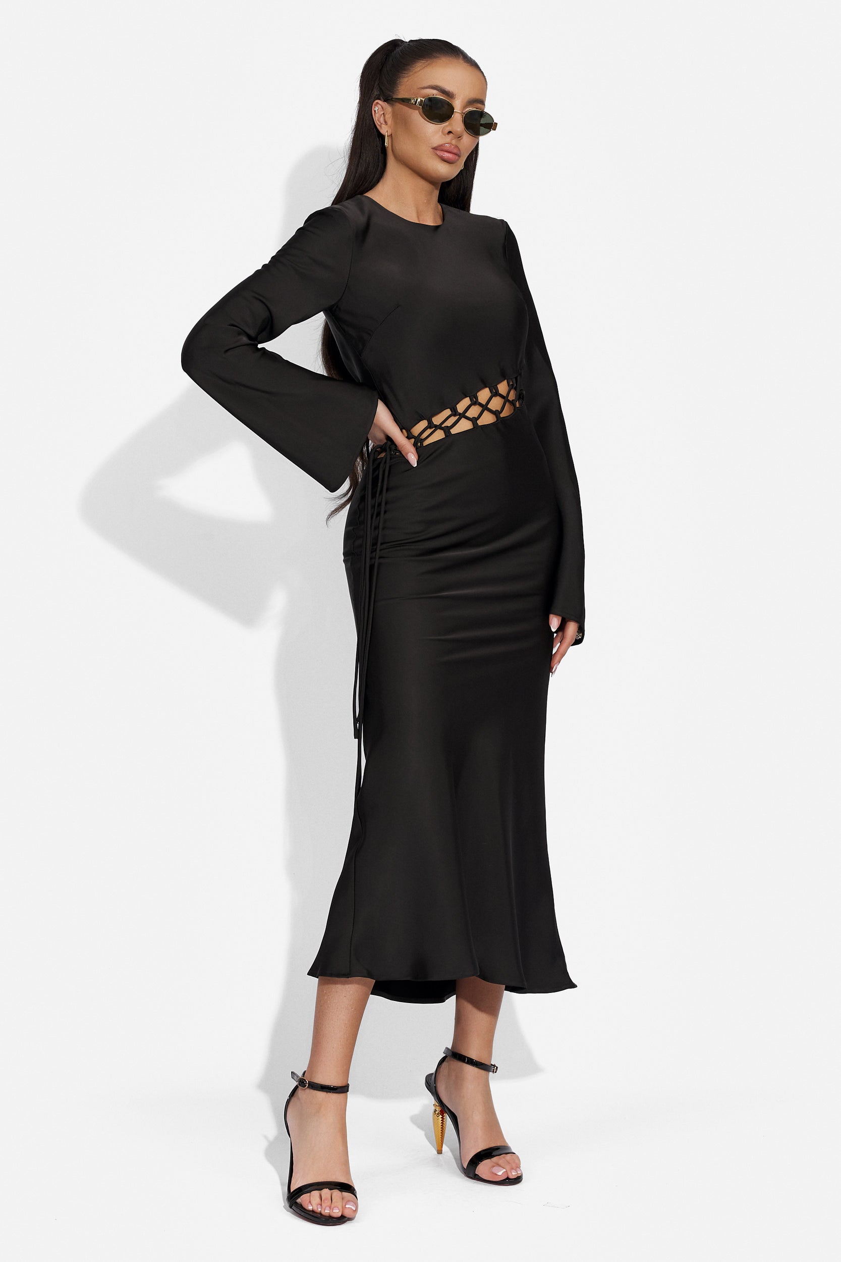 Ladies long black dress Desiara Bogas