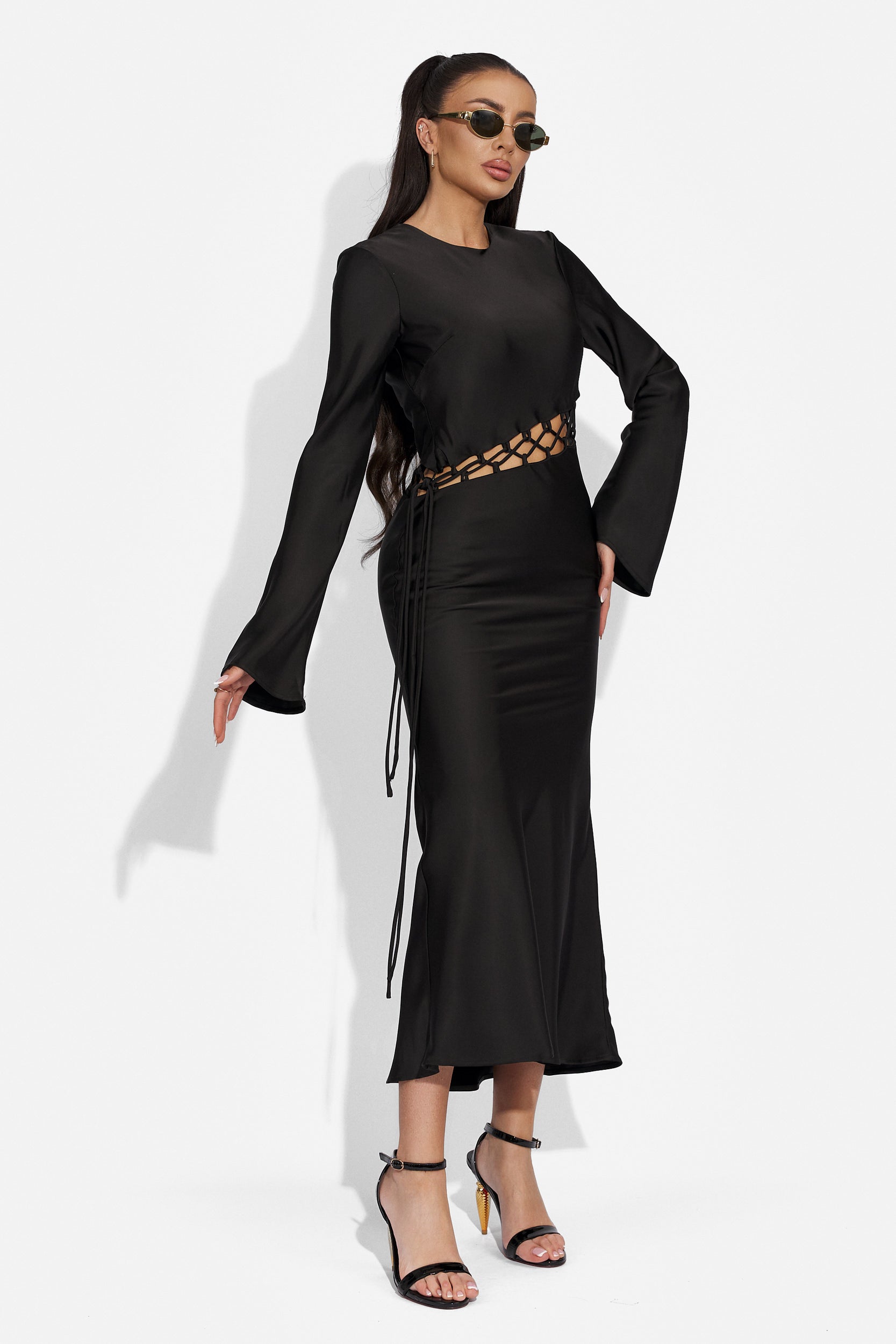 Ladies long black dress Desiara Bogas