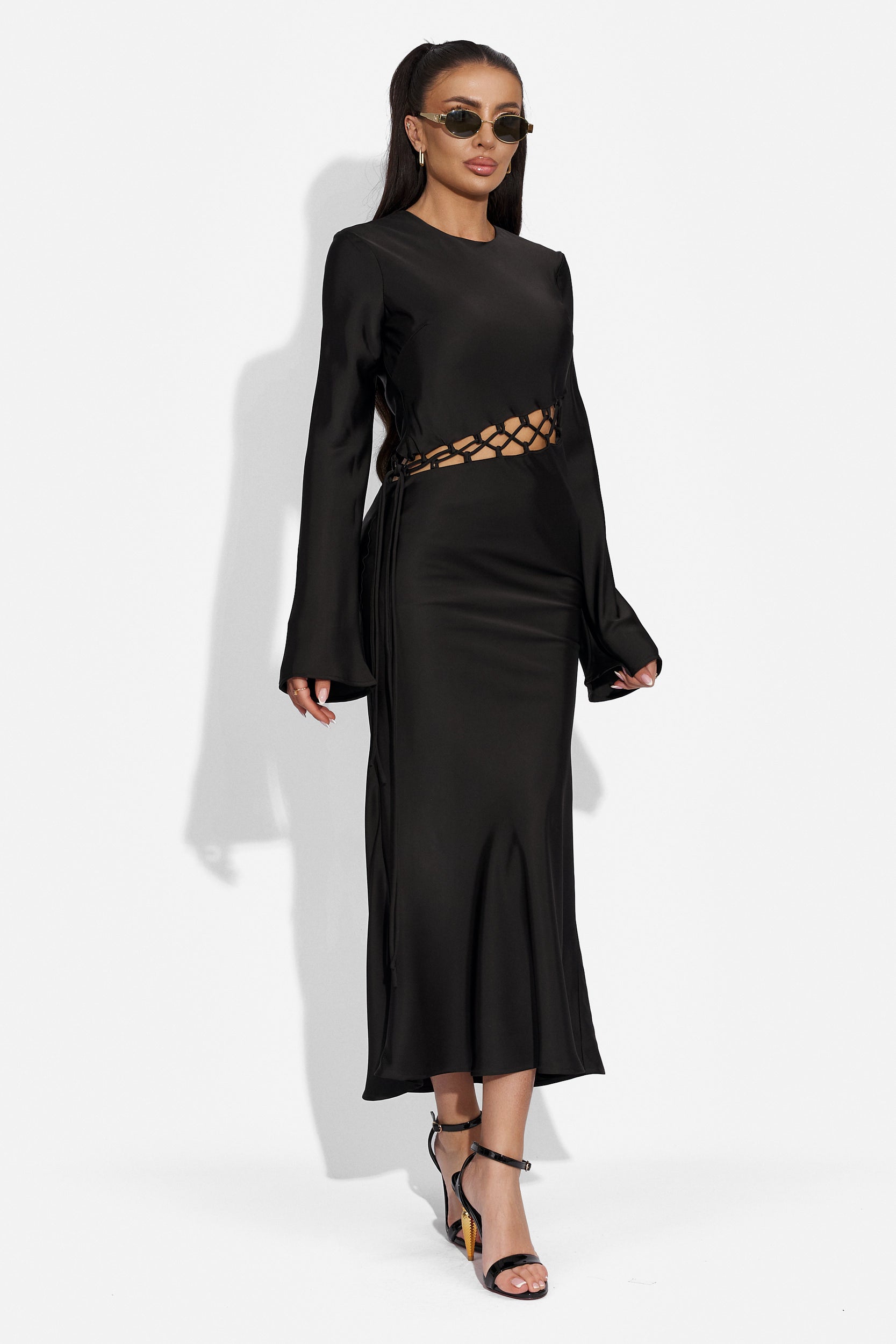 Ladies long black dress Desiara Bogas