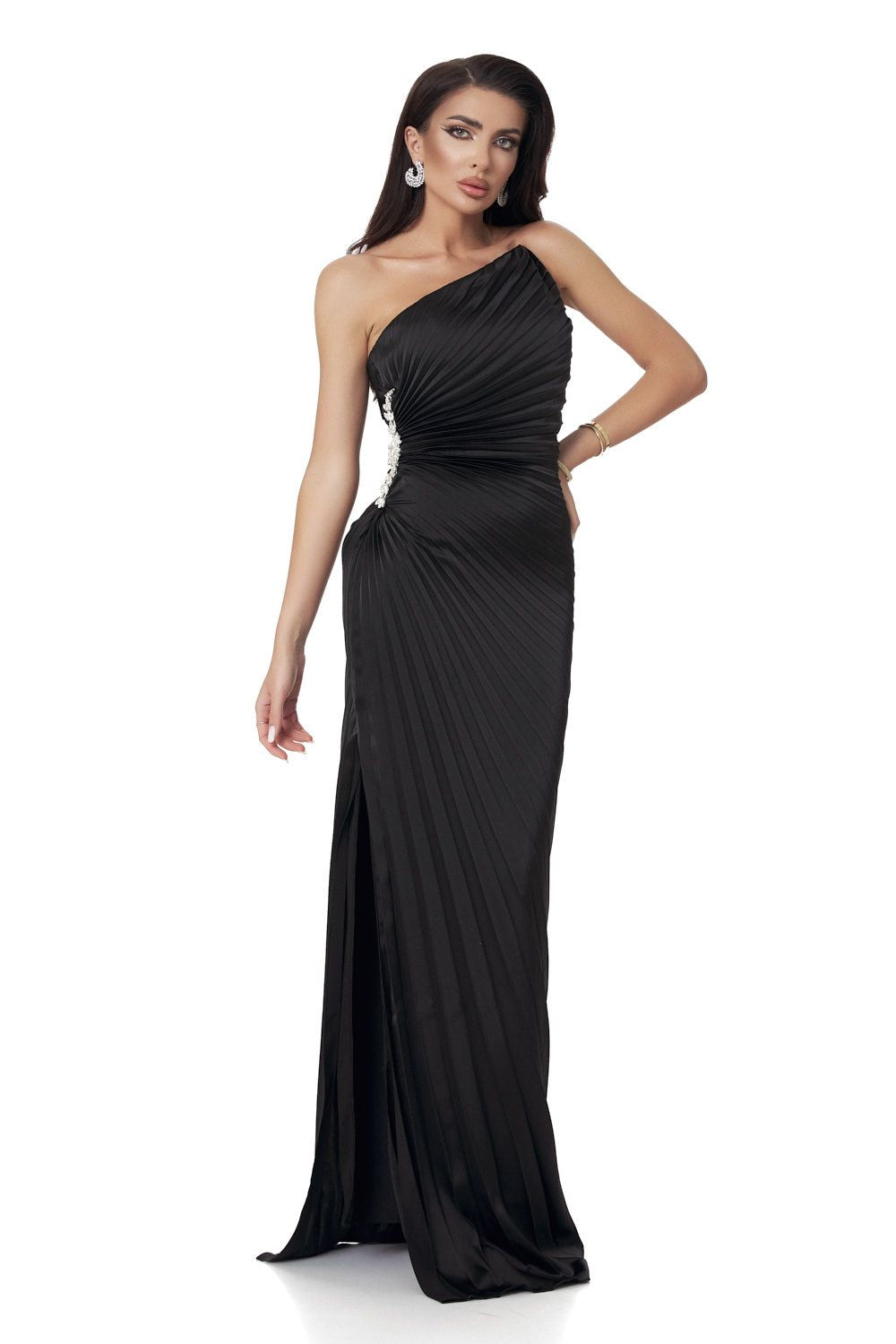 Deysi Bogas long black women's dress