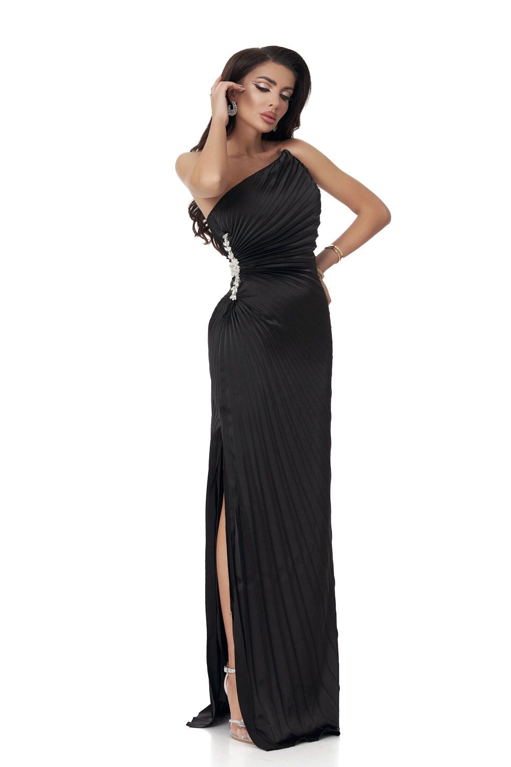 Deysi Bogas long black women's dress