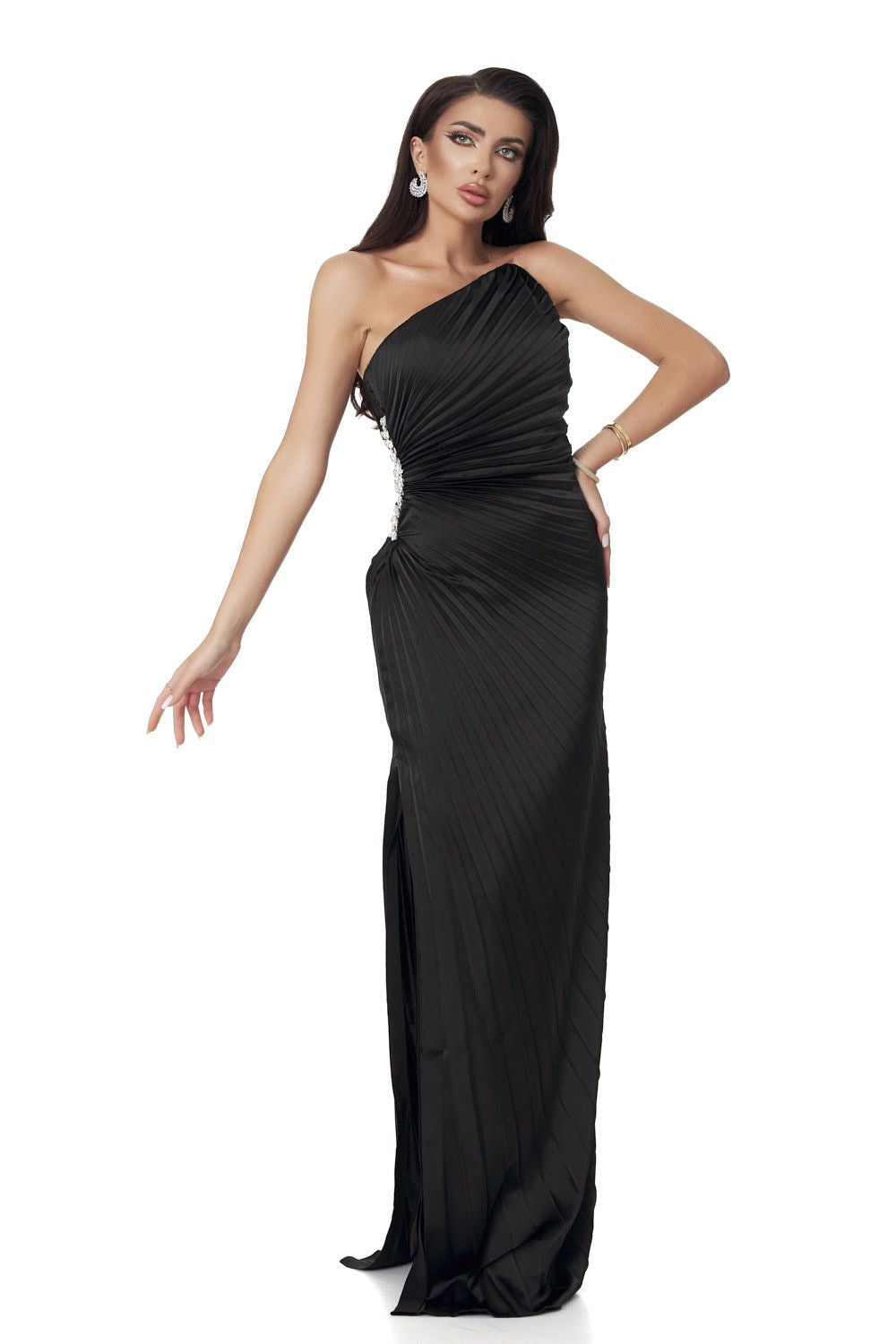 Deysi Bogas long black women's dress