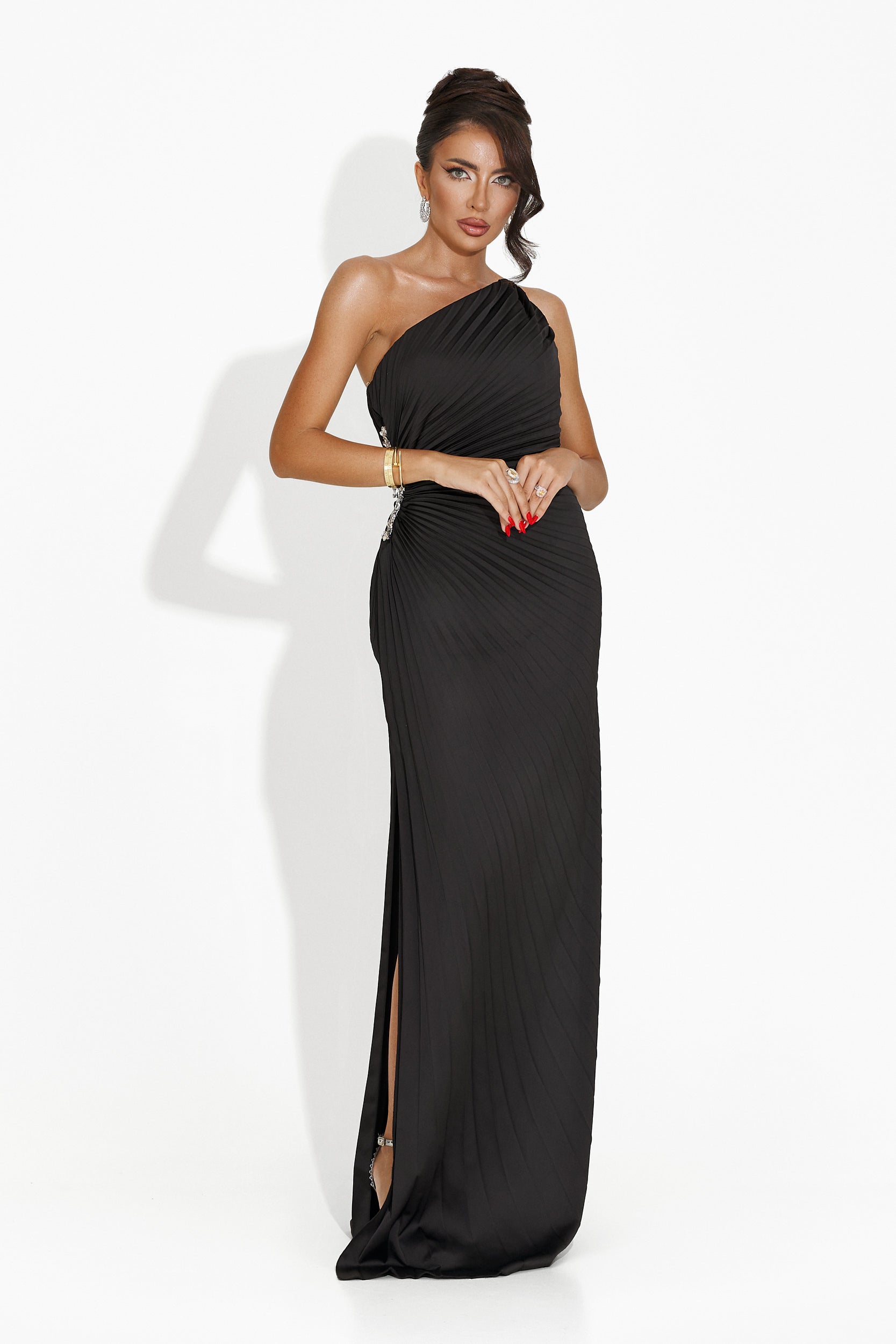 Deysi Bogas long black women's dress