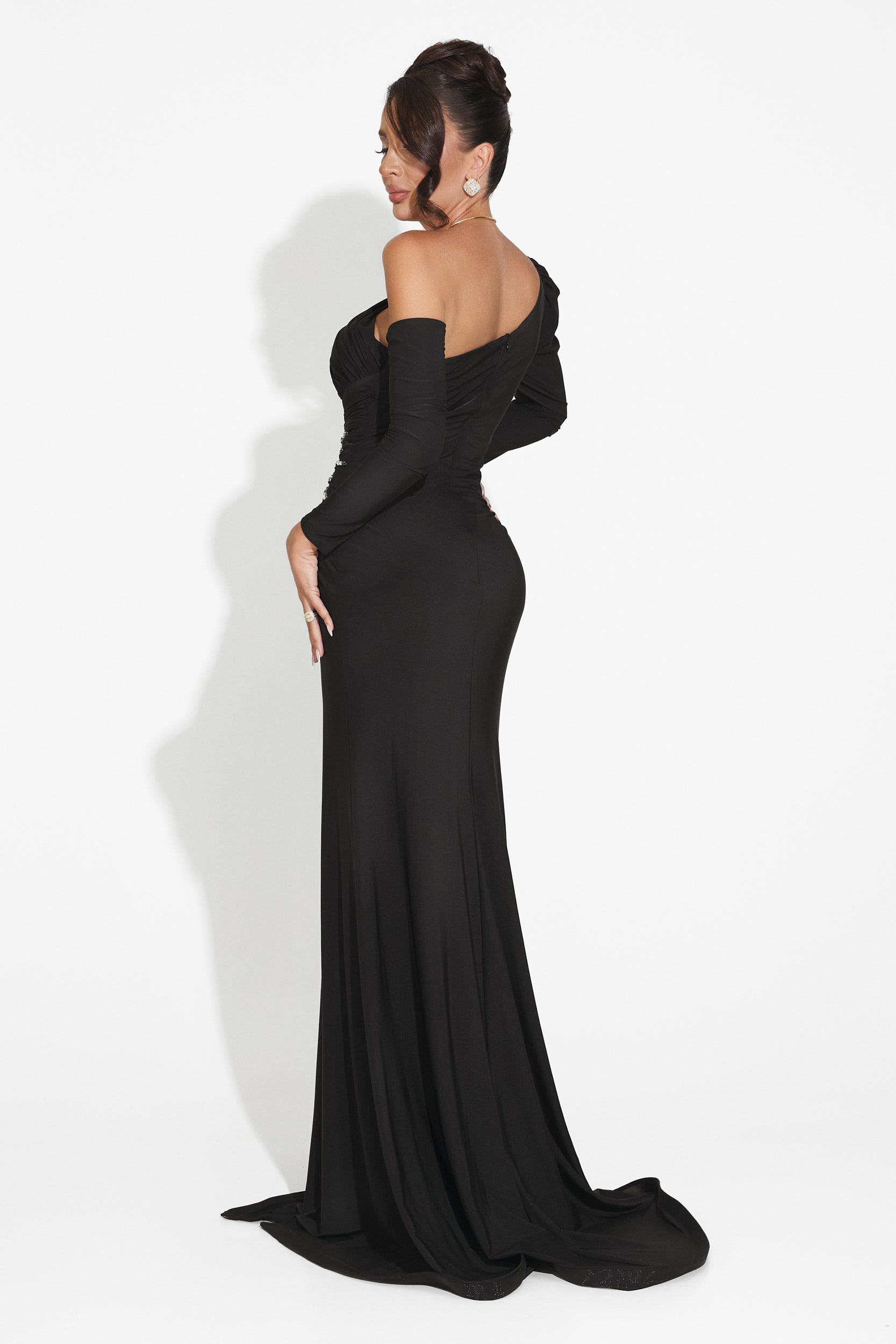 Long black dress for women Feneta Bogas