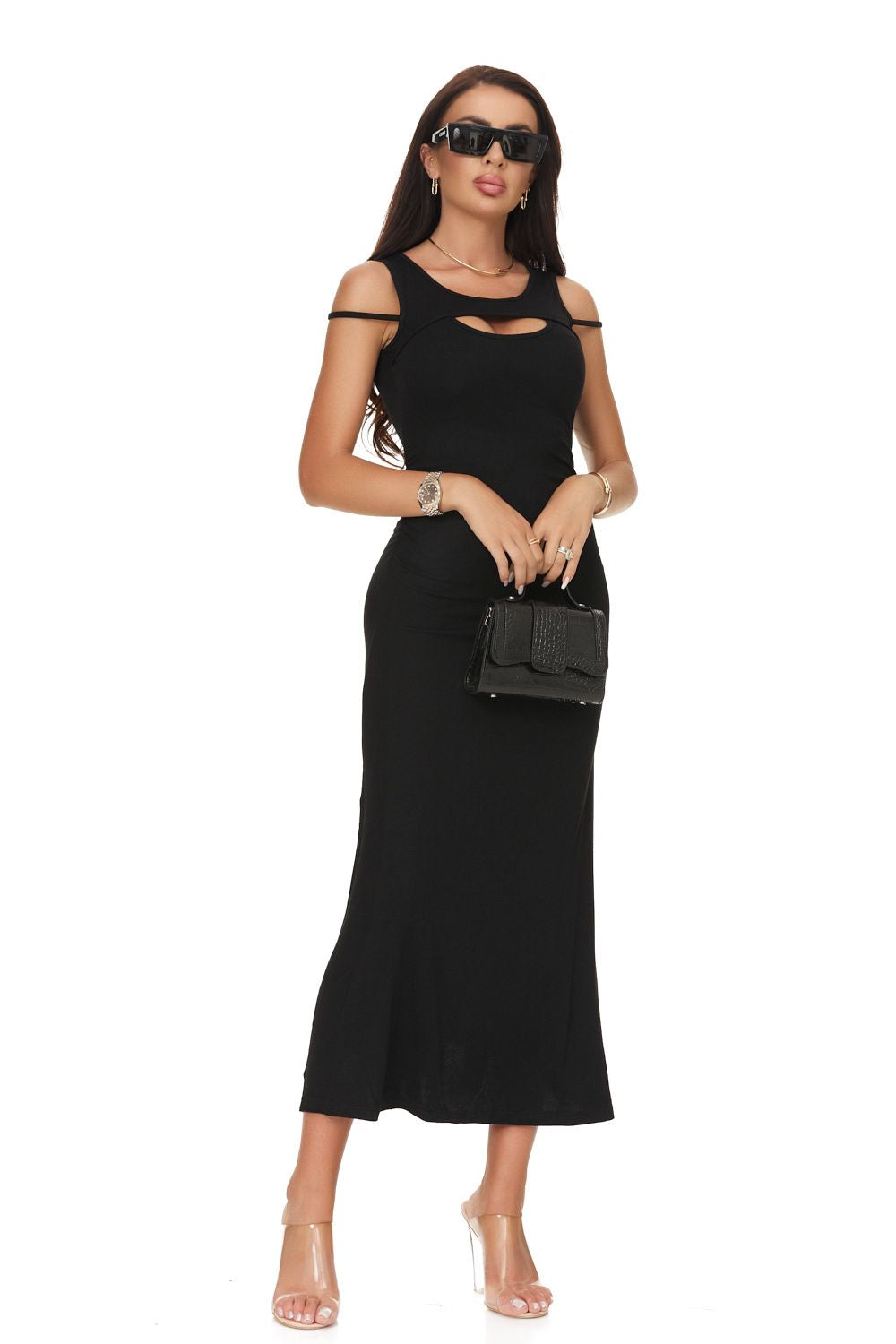 Long black dress for women Helasai Bogas