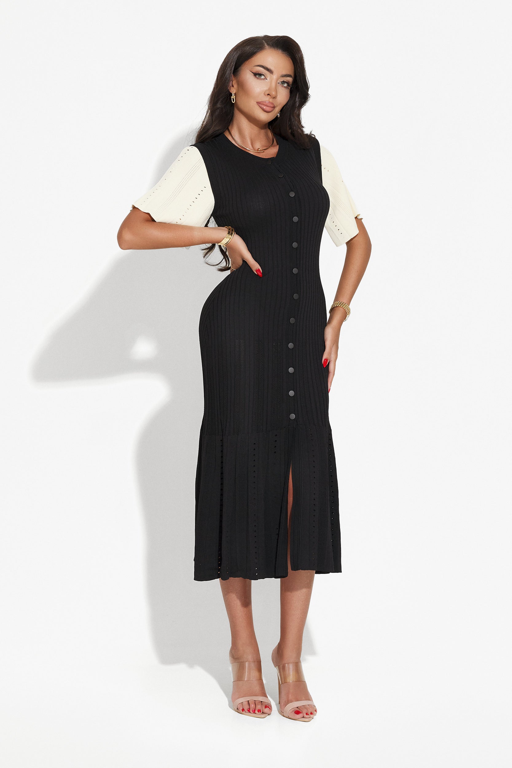 Long black dress for women Melona Bogas