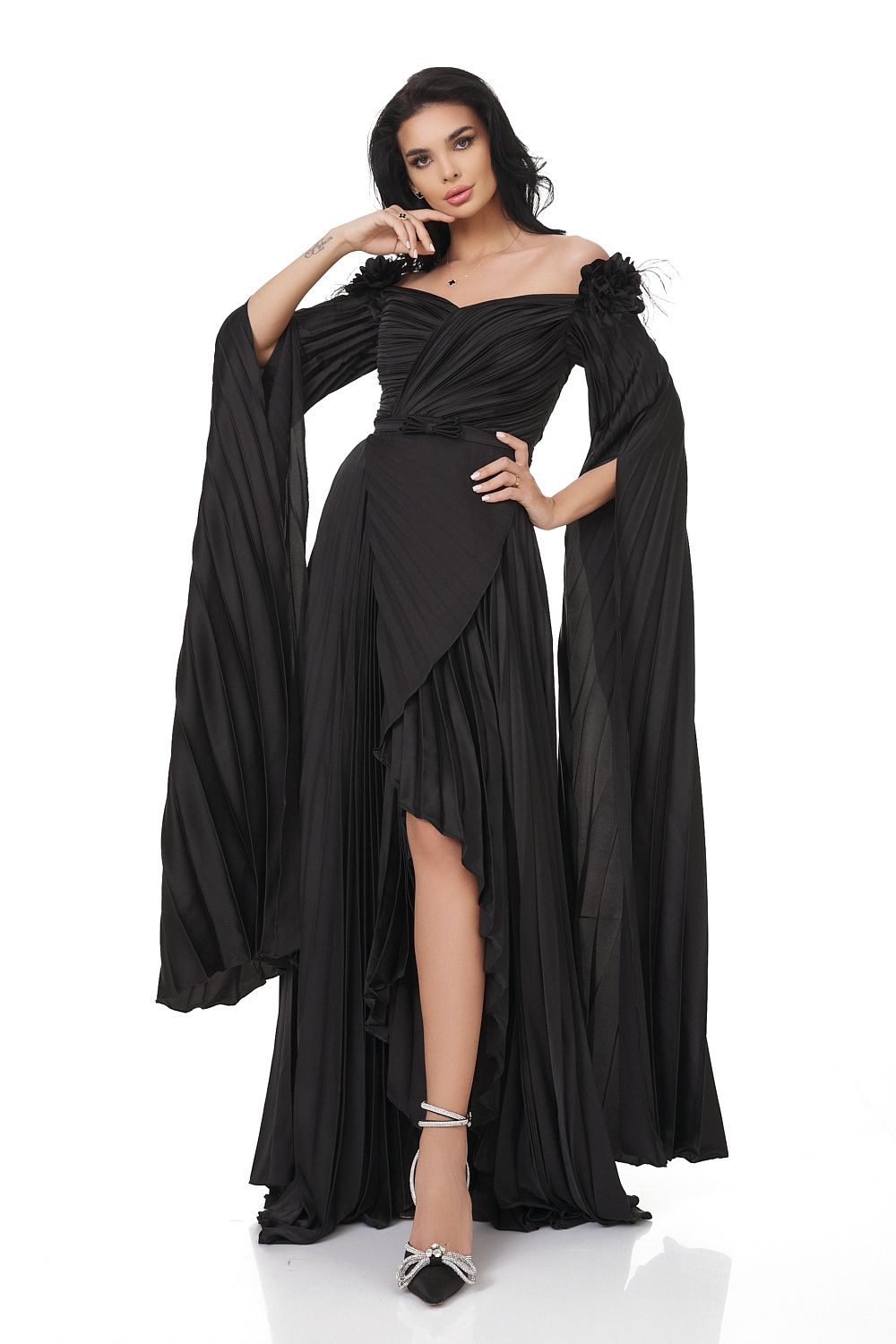 Robe longue noire femme Miesje Bogas