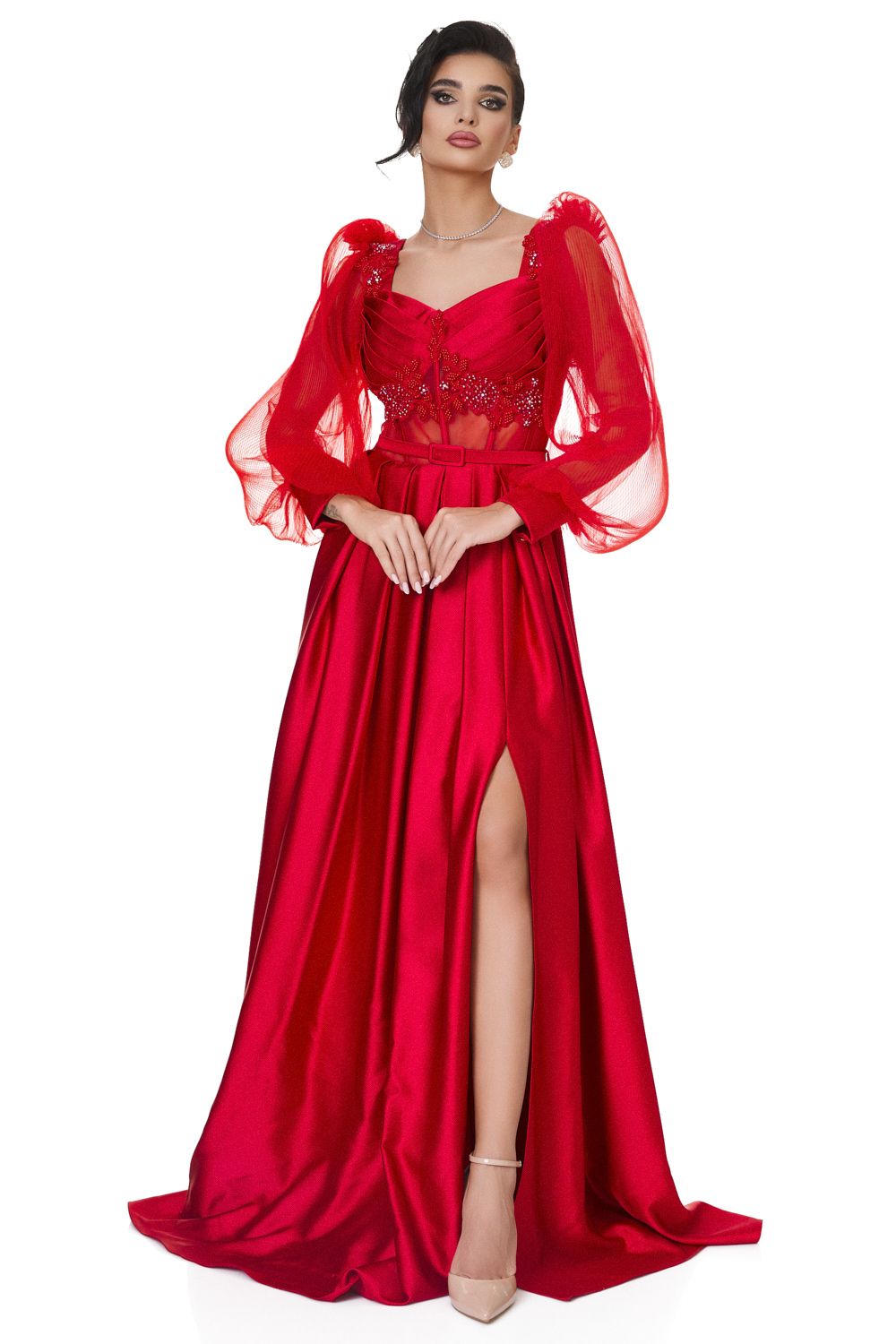 Ladies long red dress Brilians Bogas