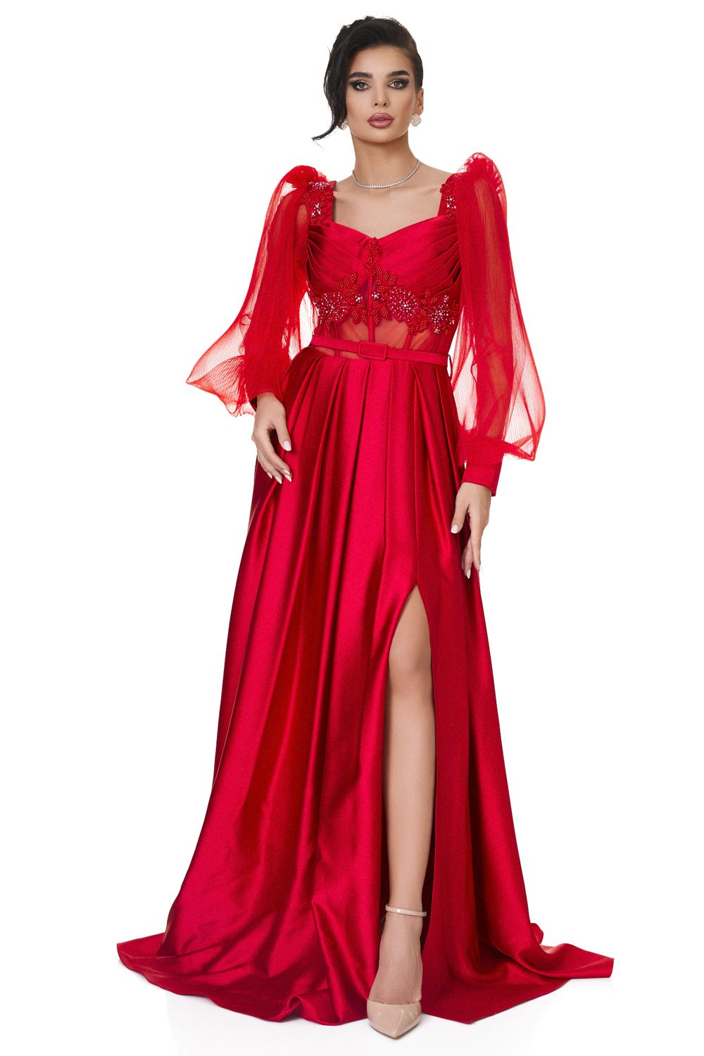 Ladies long red dress Brilians Bogas