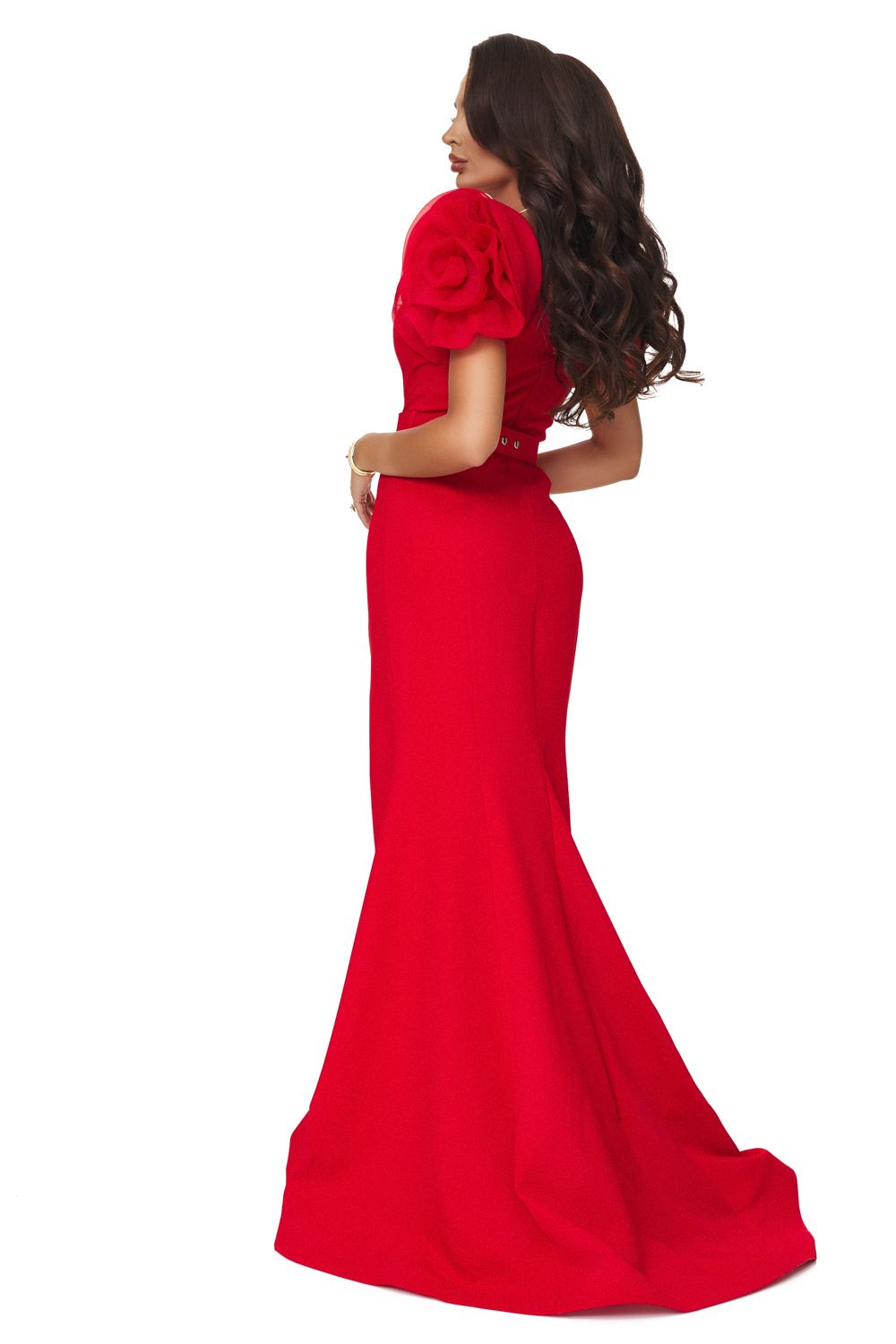 Long red women's dress Cozia Bogas