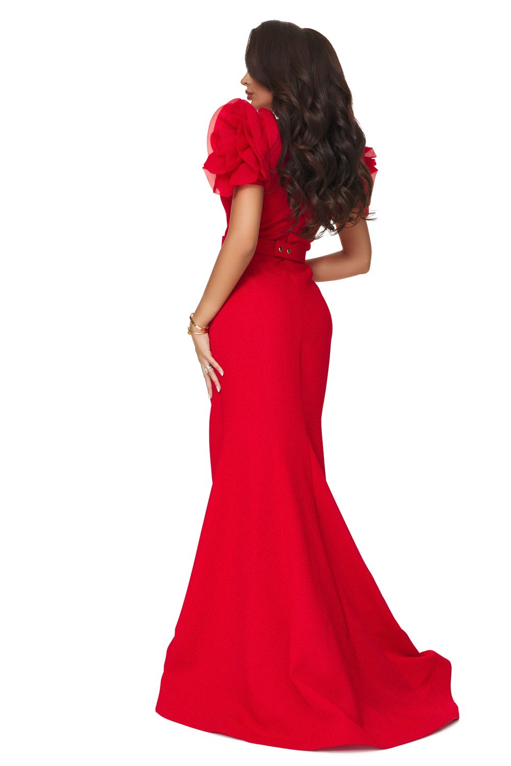 Long red women's dress Cozia Bogas