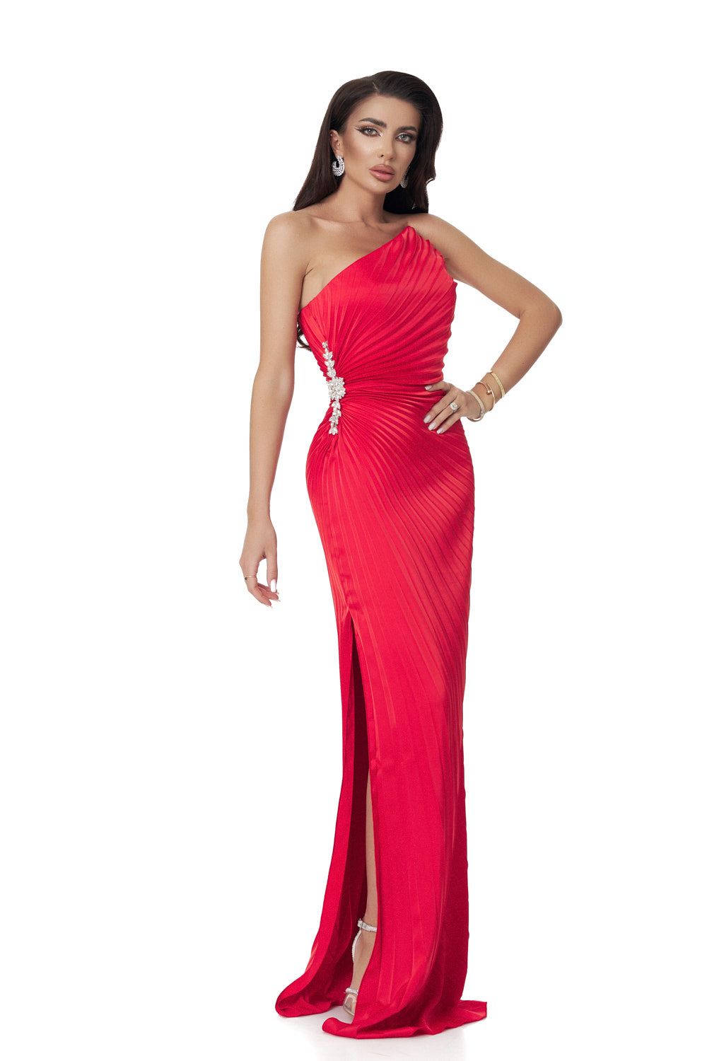 Robe longue rouge pour femme Deysi Bogas