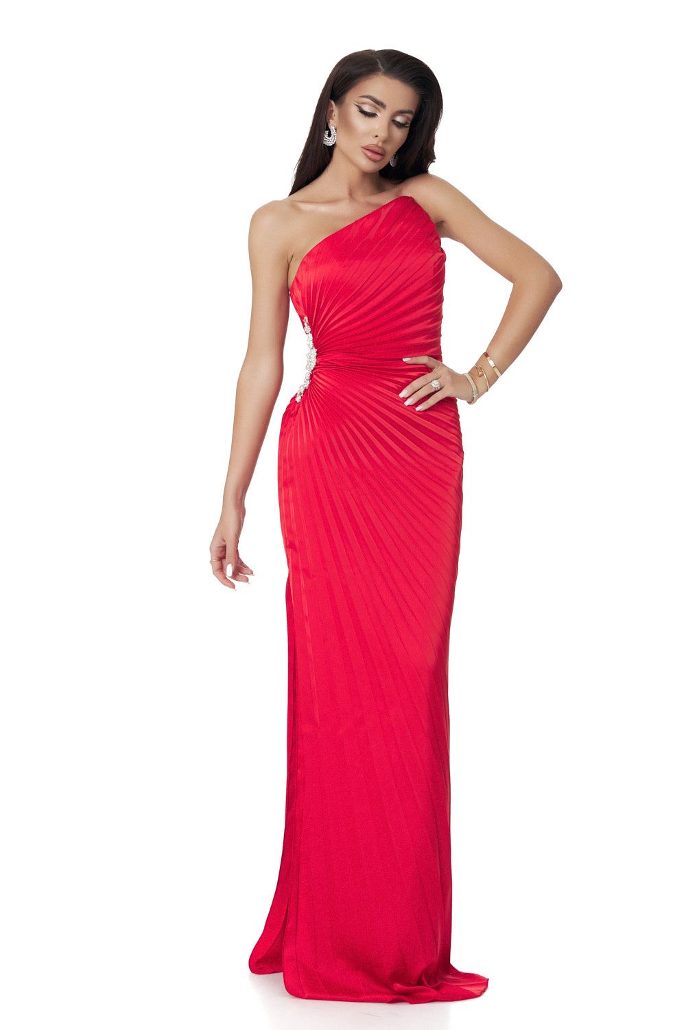 Robe longue rouge pour femme Deysi Bogas