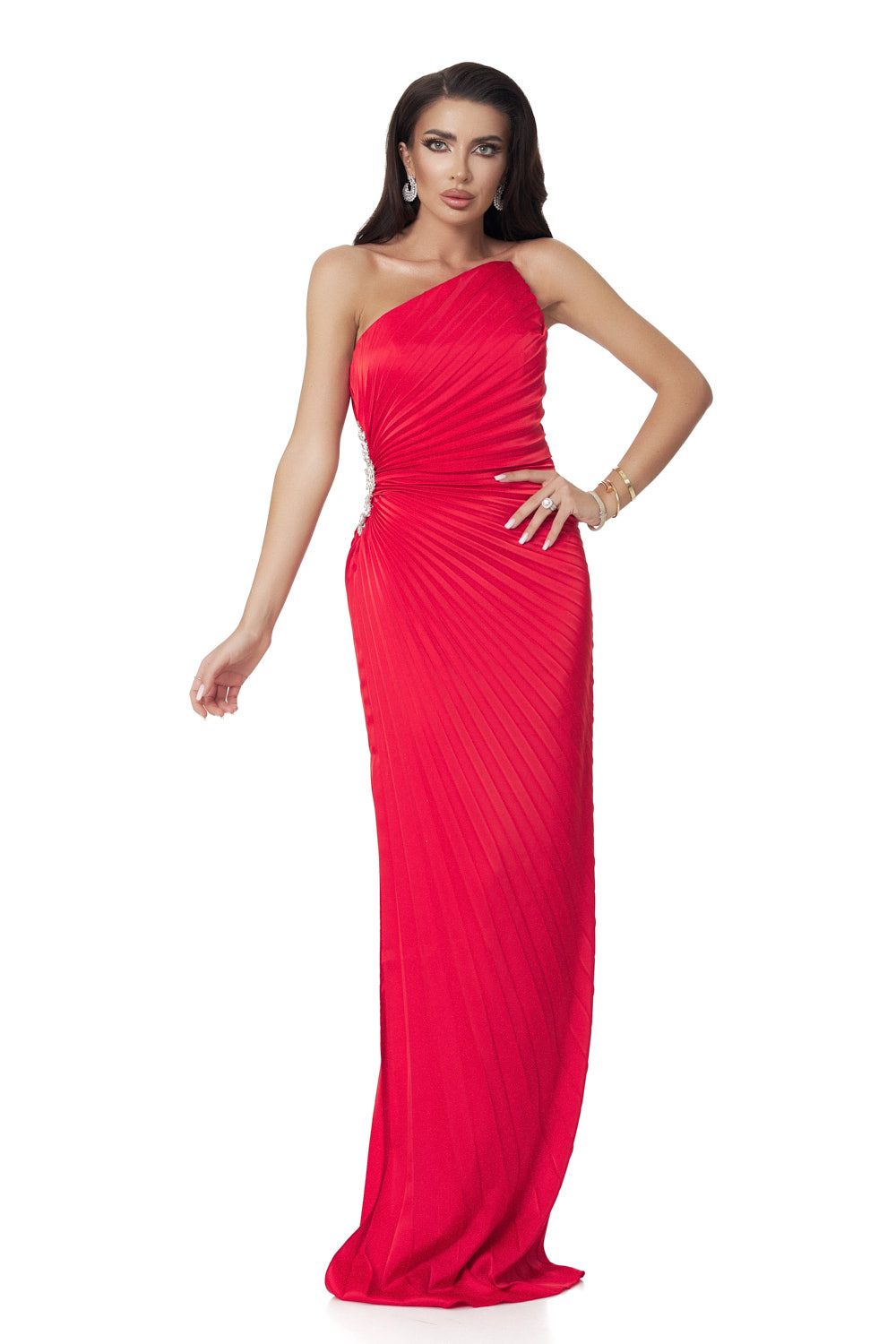 Robe longue rouge pour femme Deysi Bogas