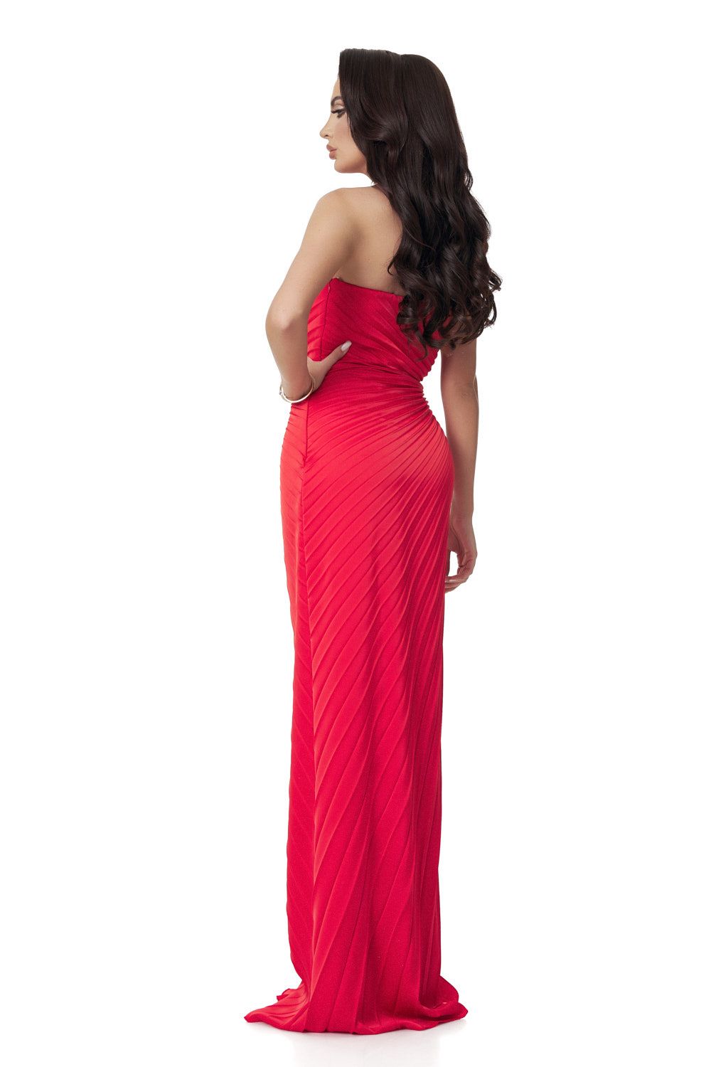 Robe longue rouge pour femme Deysi Bogas