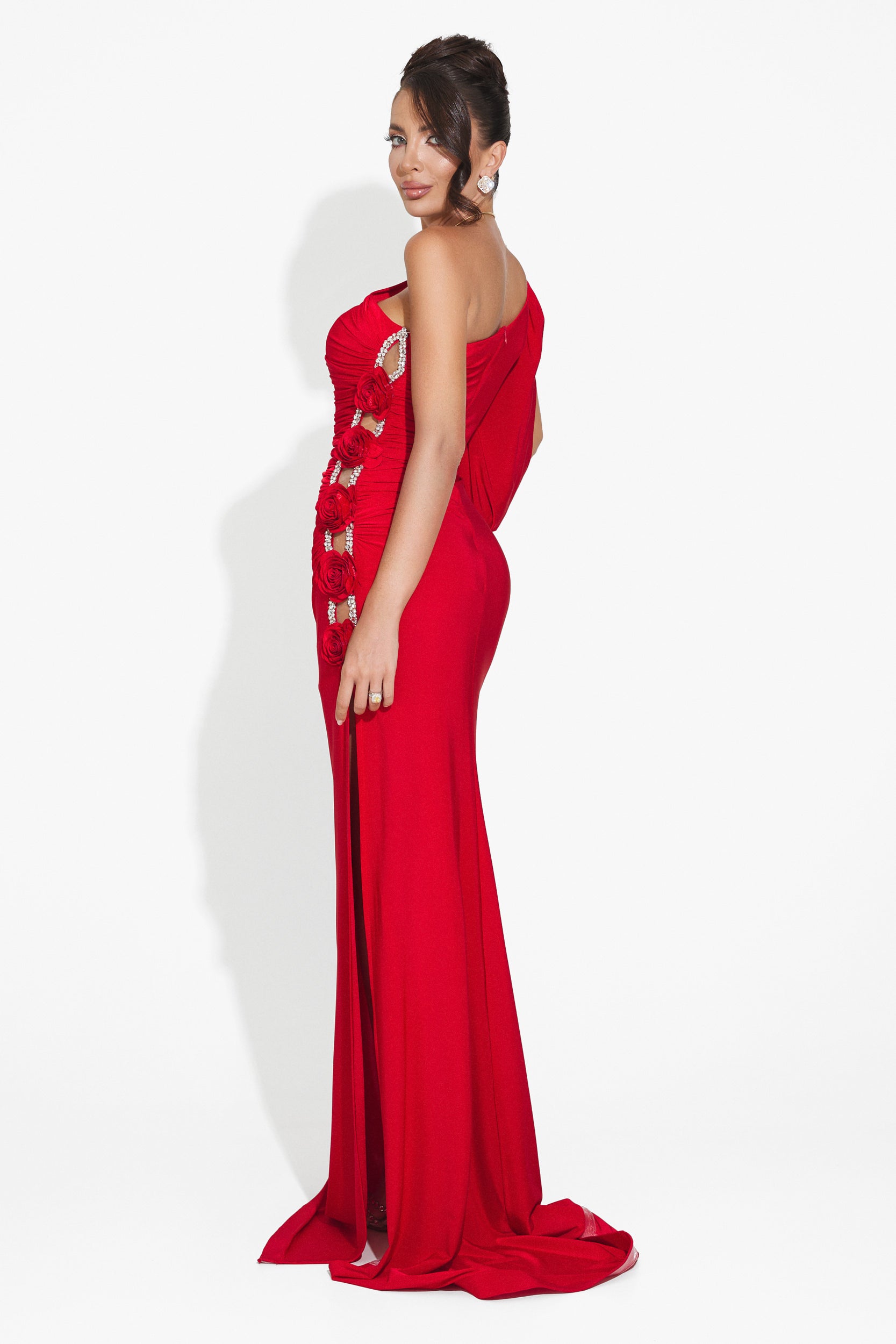 Robe longue rouge femme Fanda Bogas