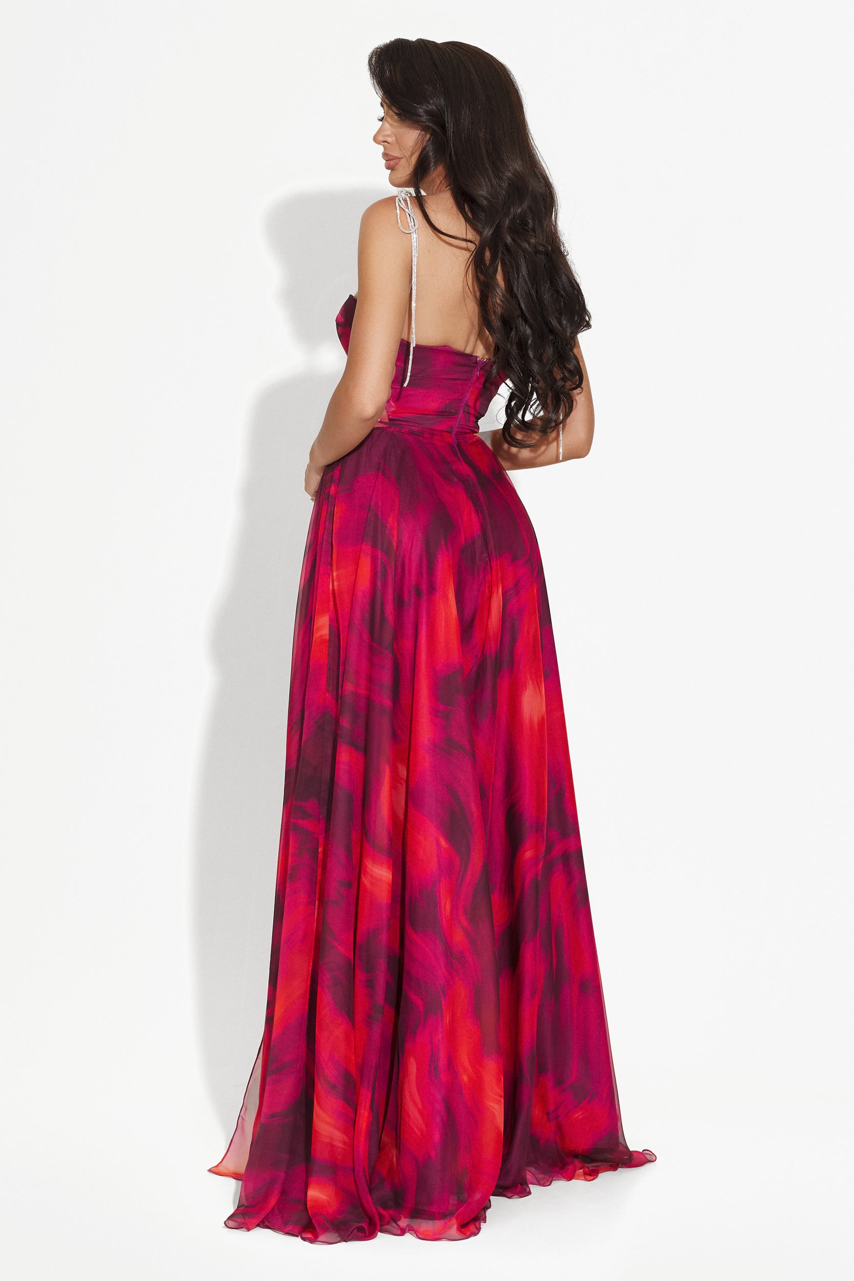 Long red dress for women Galizana Bogas