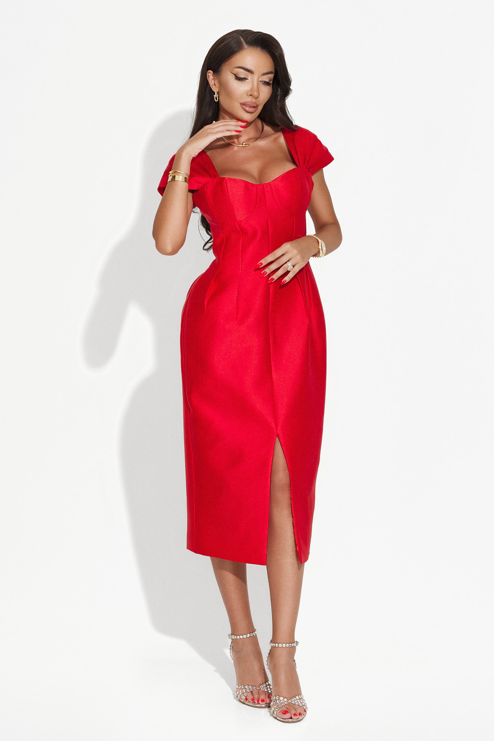 Long red dress for women Letona Bogas