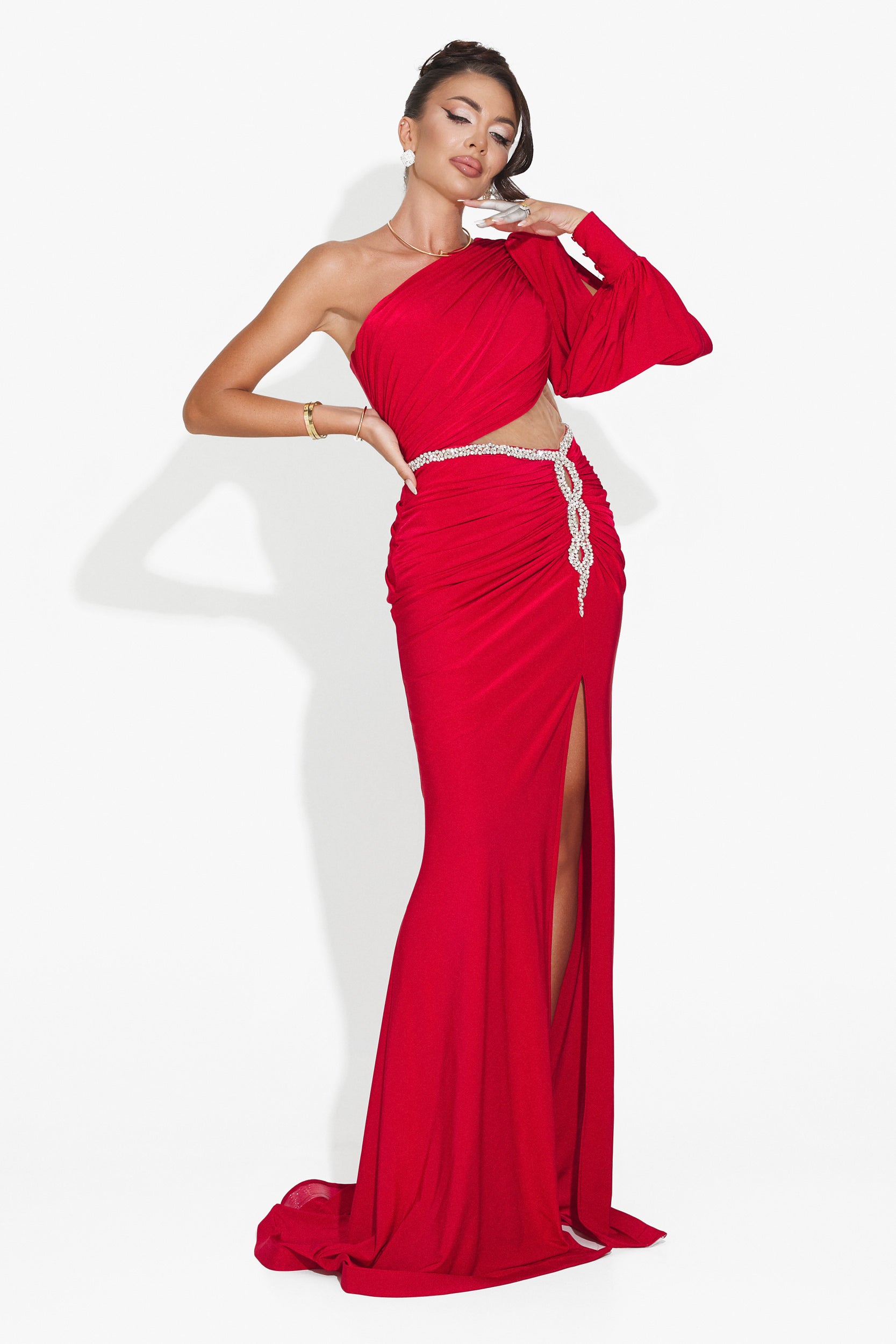 Long red dress for women Rirena Bogas