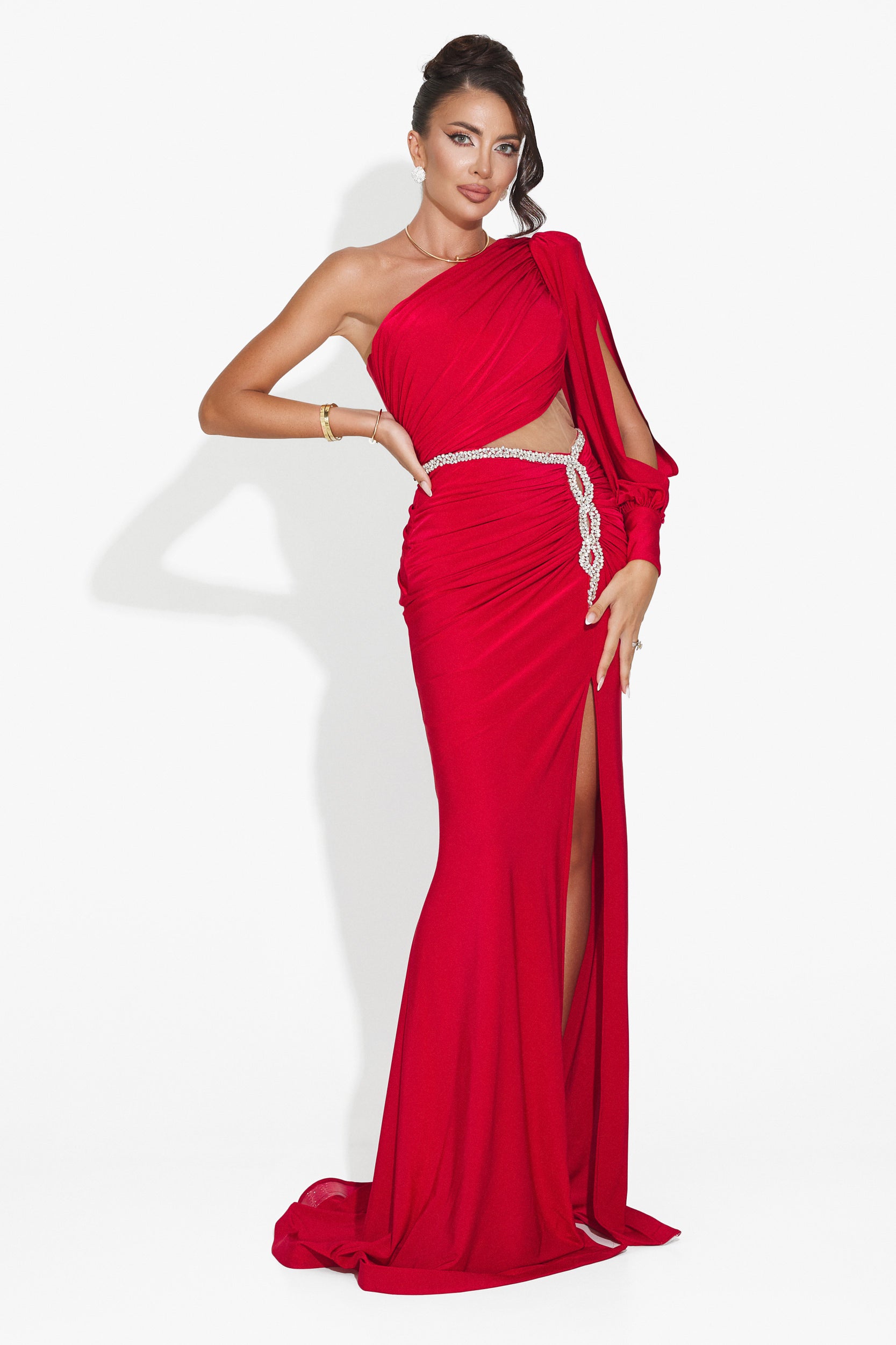 Long red dress for women Rirena Bogas