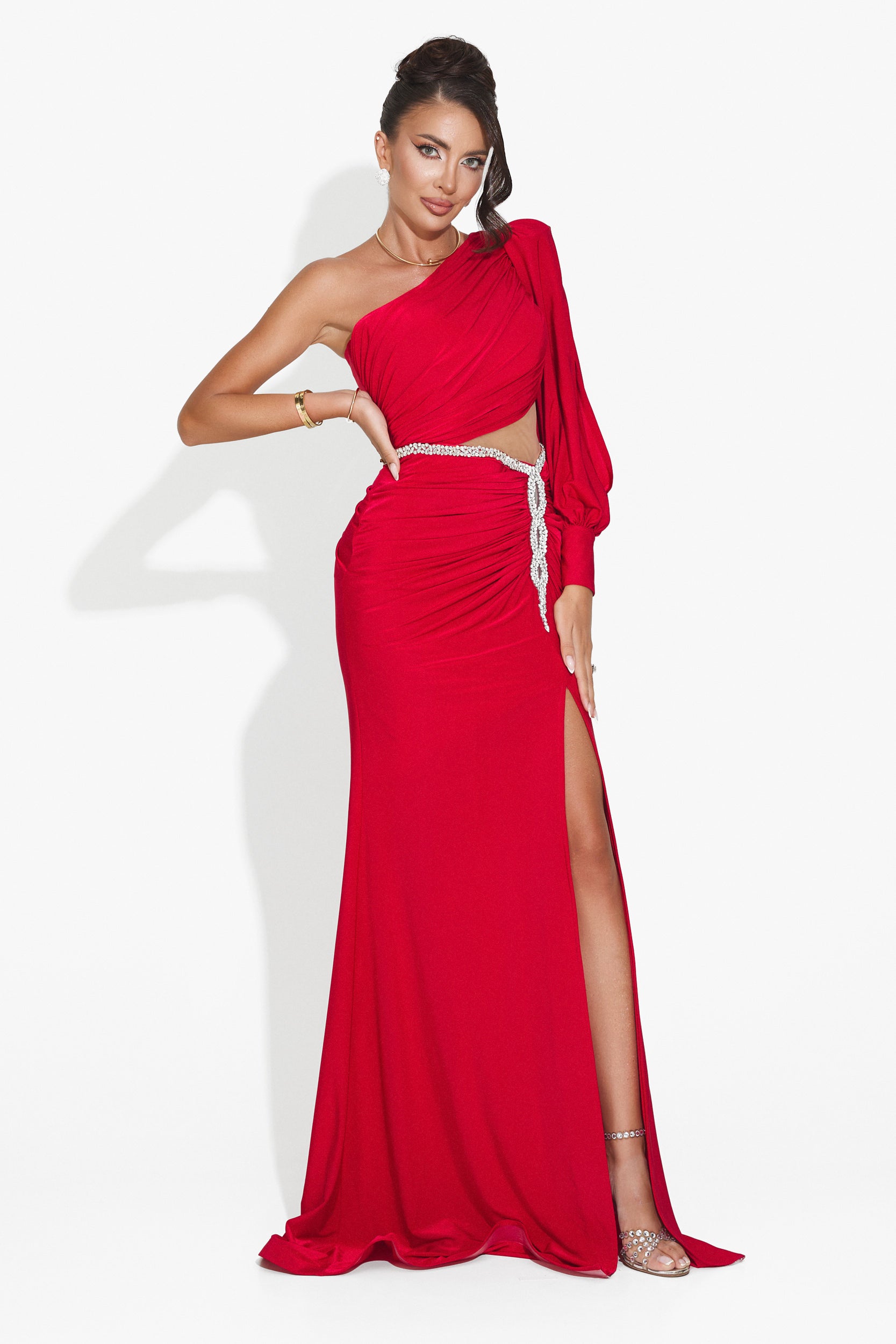 Long red dress for women Rirena Bogas