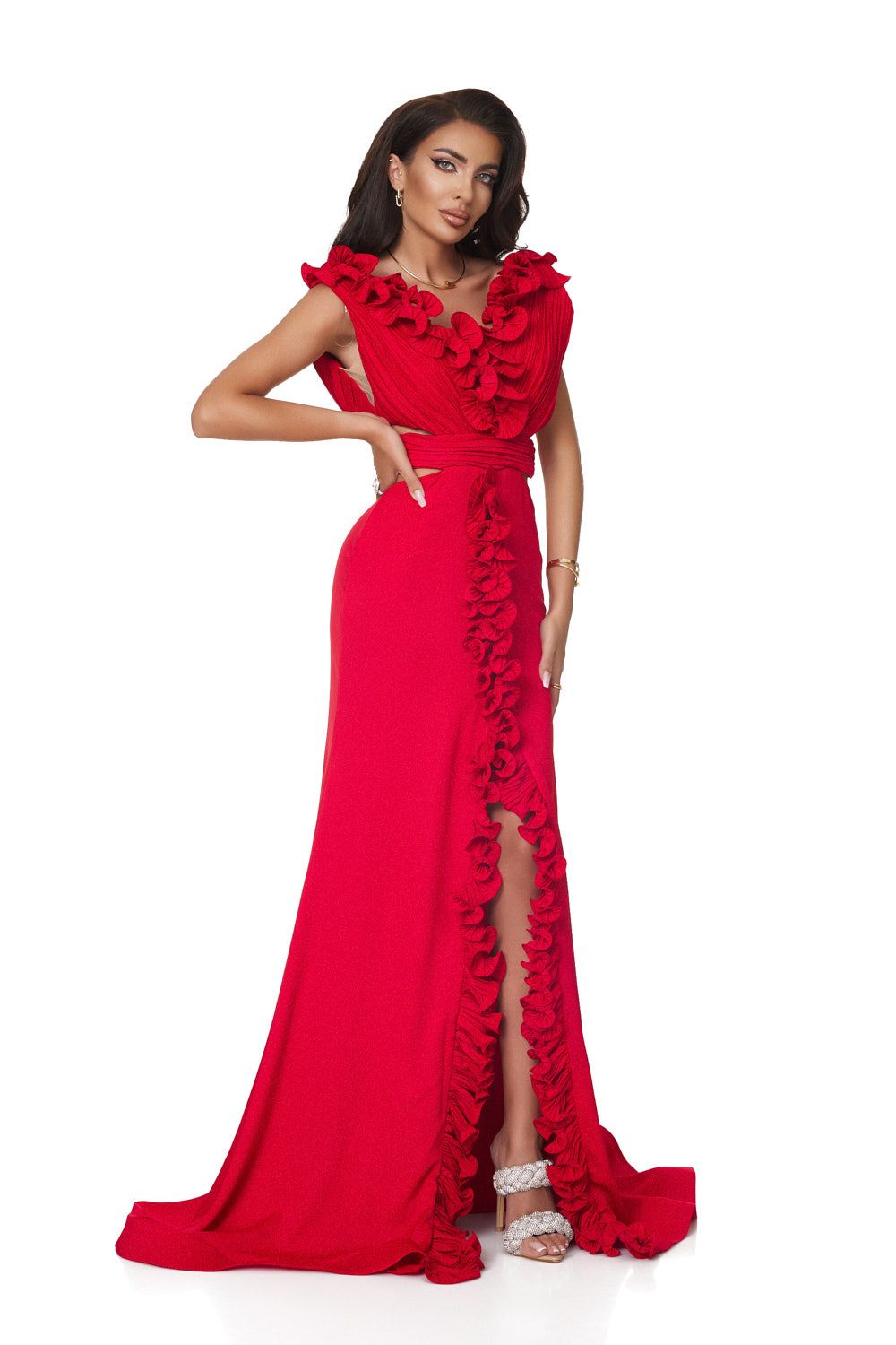 Long red dress for women by Zapissa Bogas