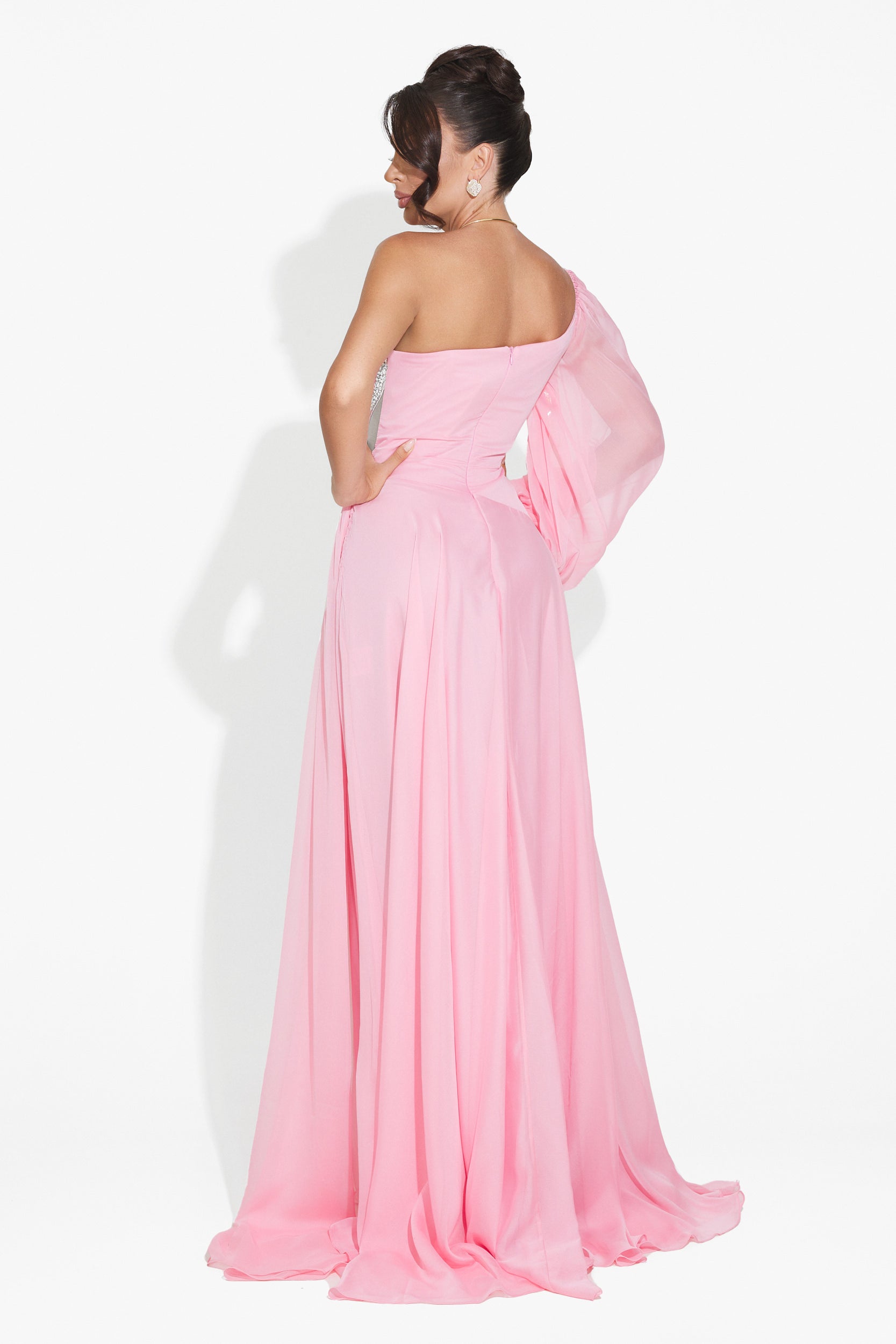 Long pink dress for women Mariposa Bogas