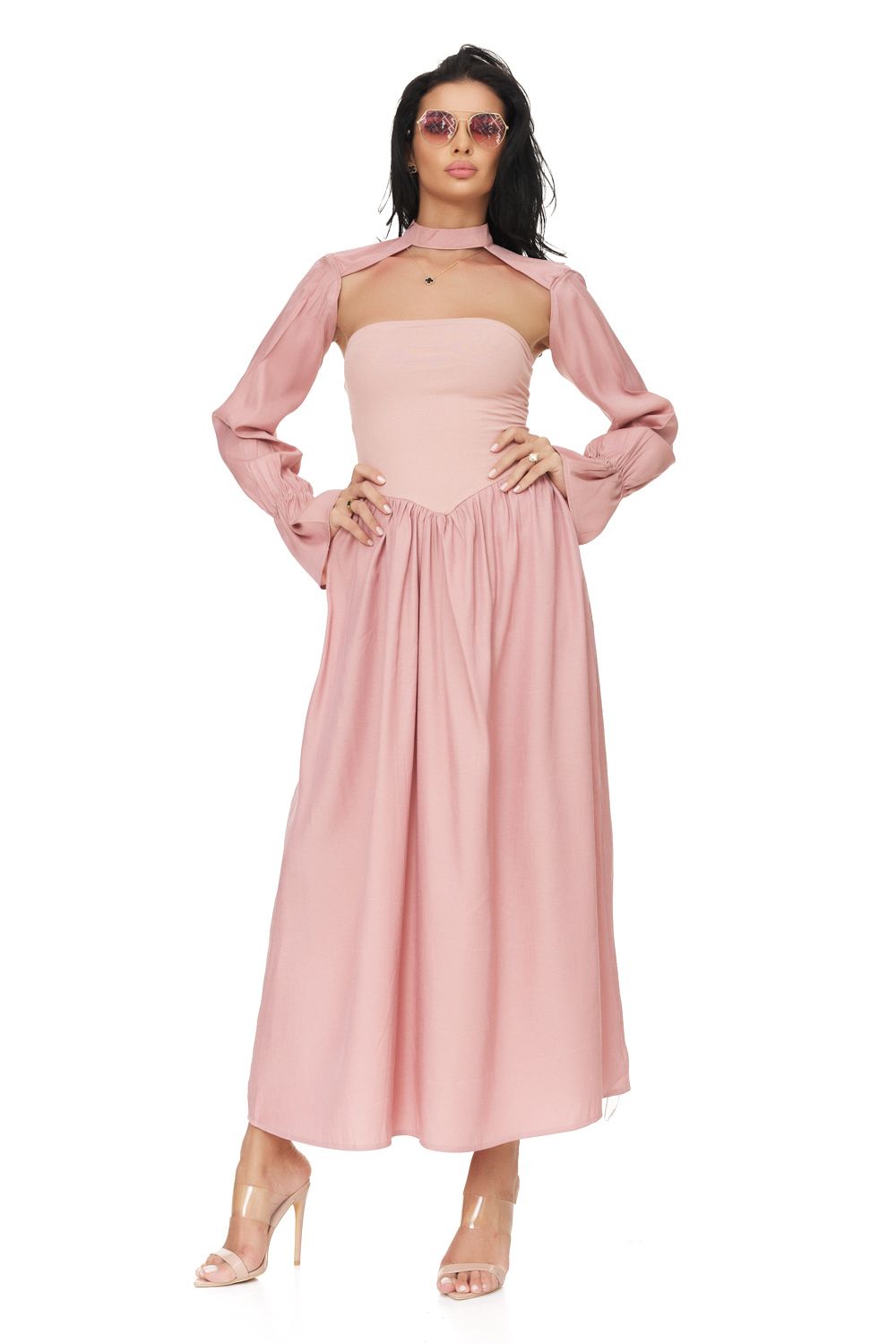 Long pink dress for women, Palisa Bogas