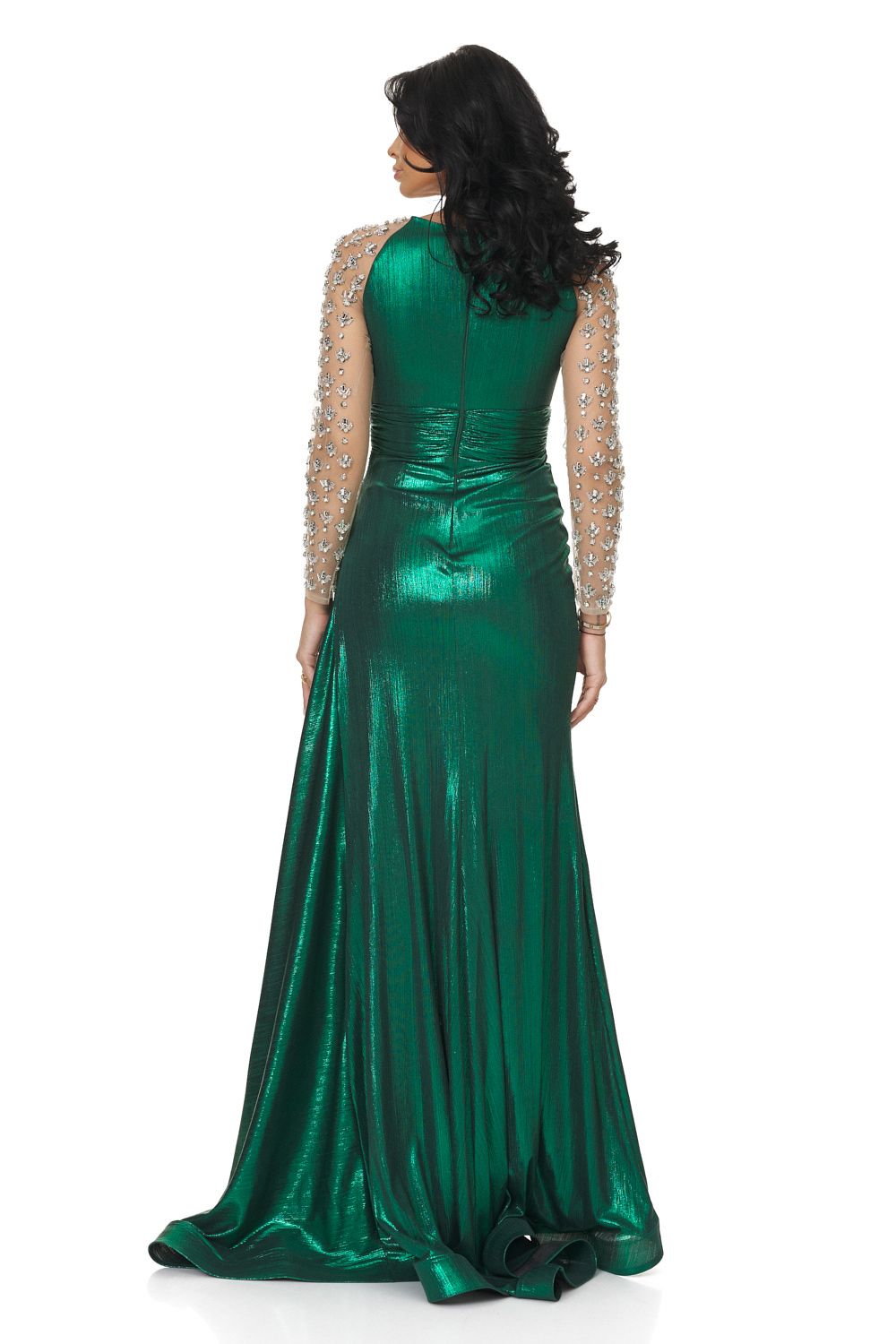 Demesia Bogas green long dress for ladies