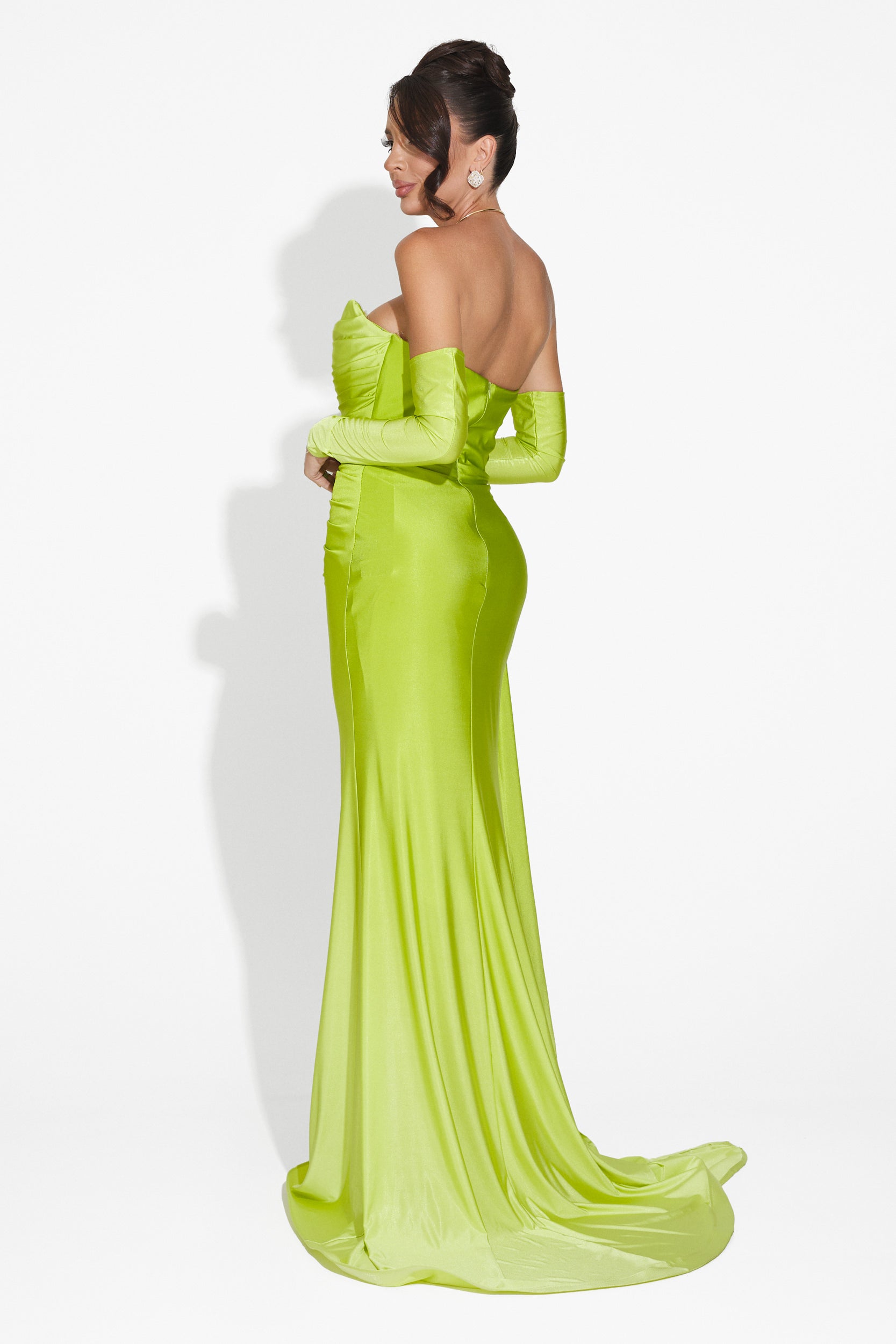 Long green dress for women Evimea Bogas