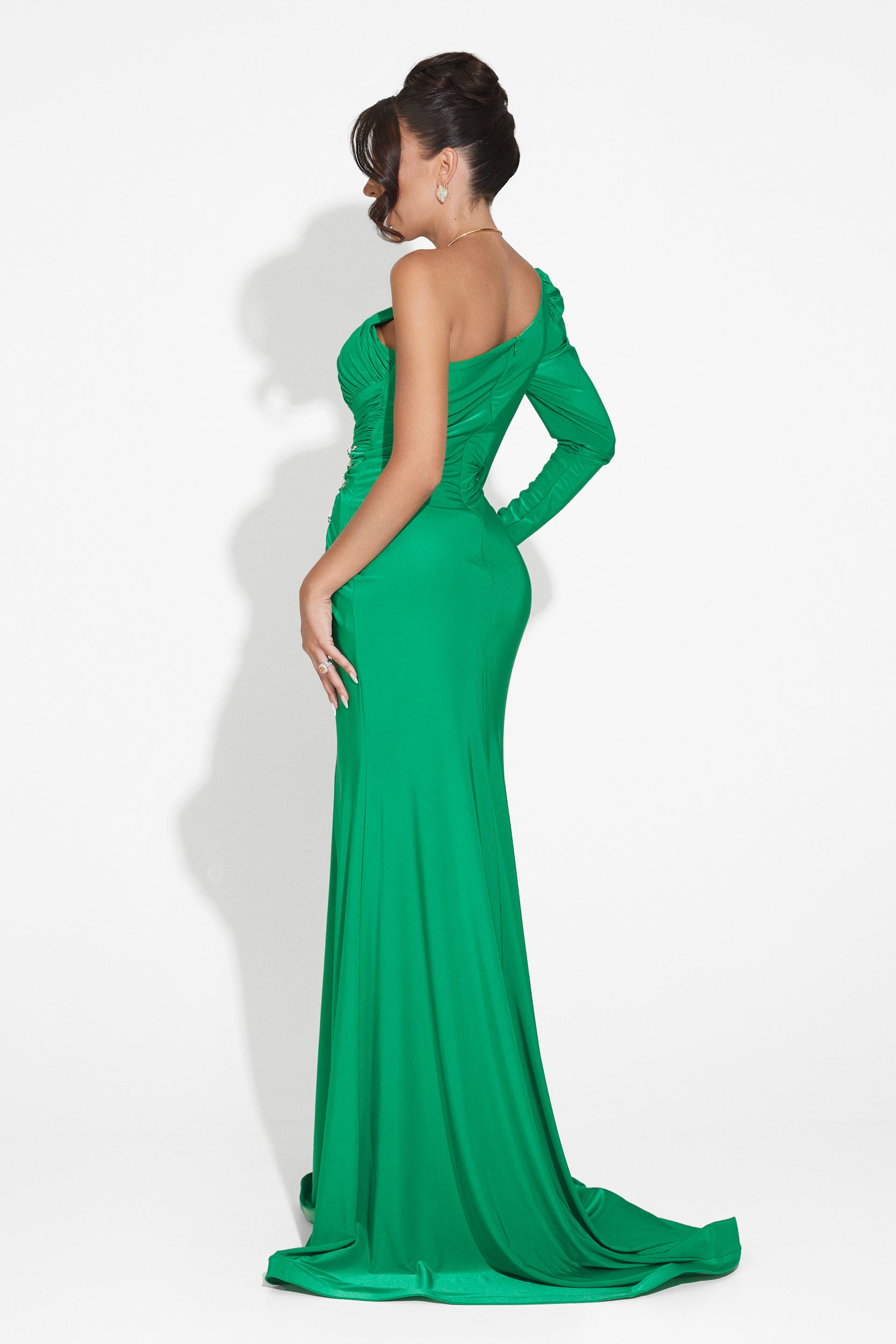 Long green dress for women Feneta Bogas