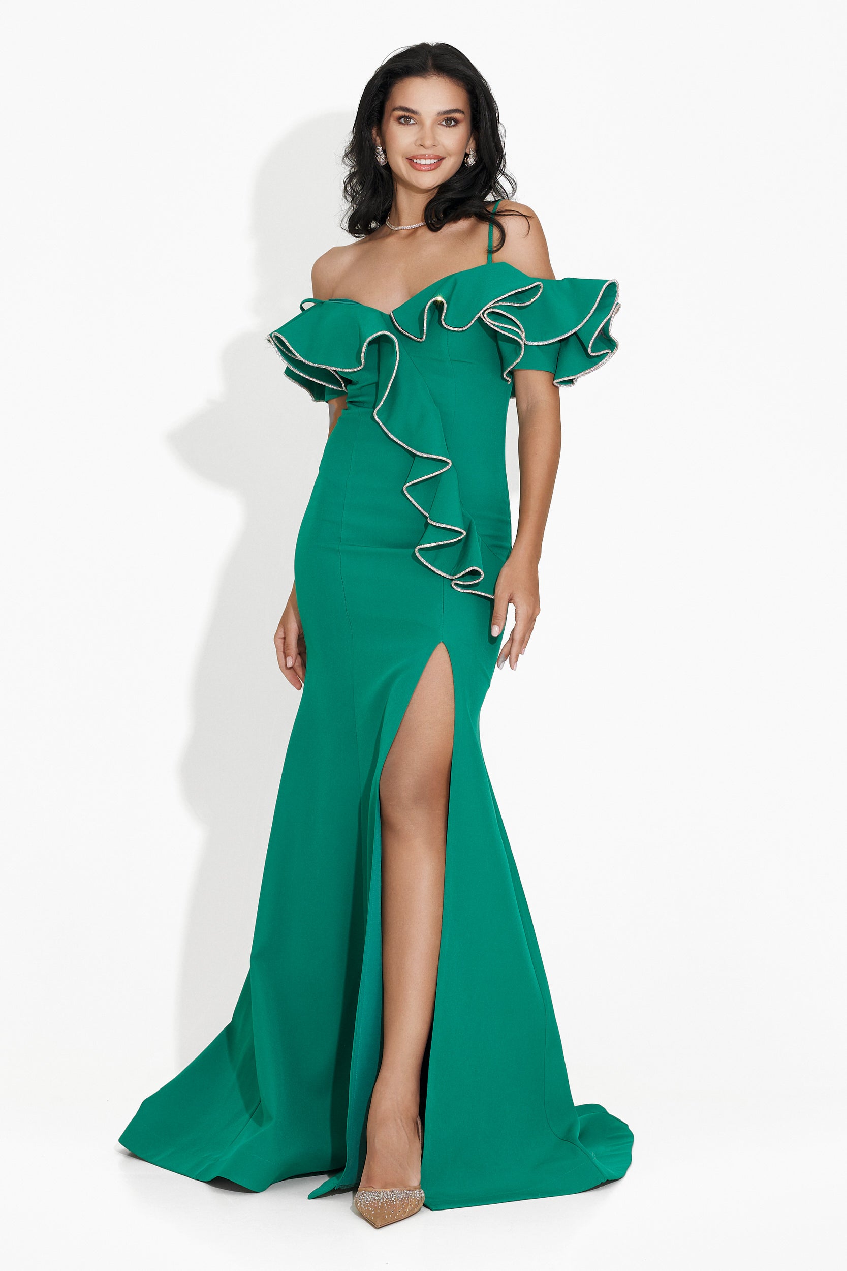 Long green dress for women Klaria Bogas