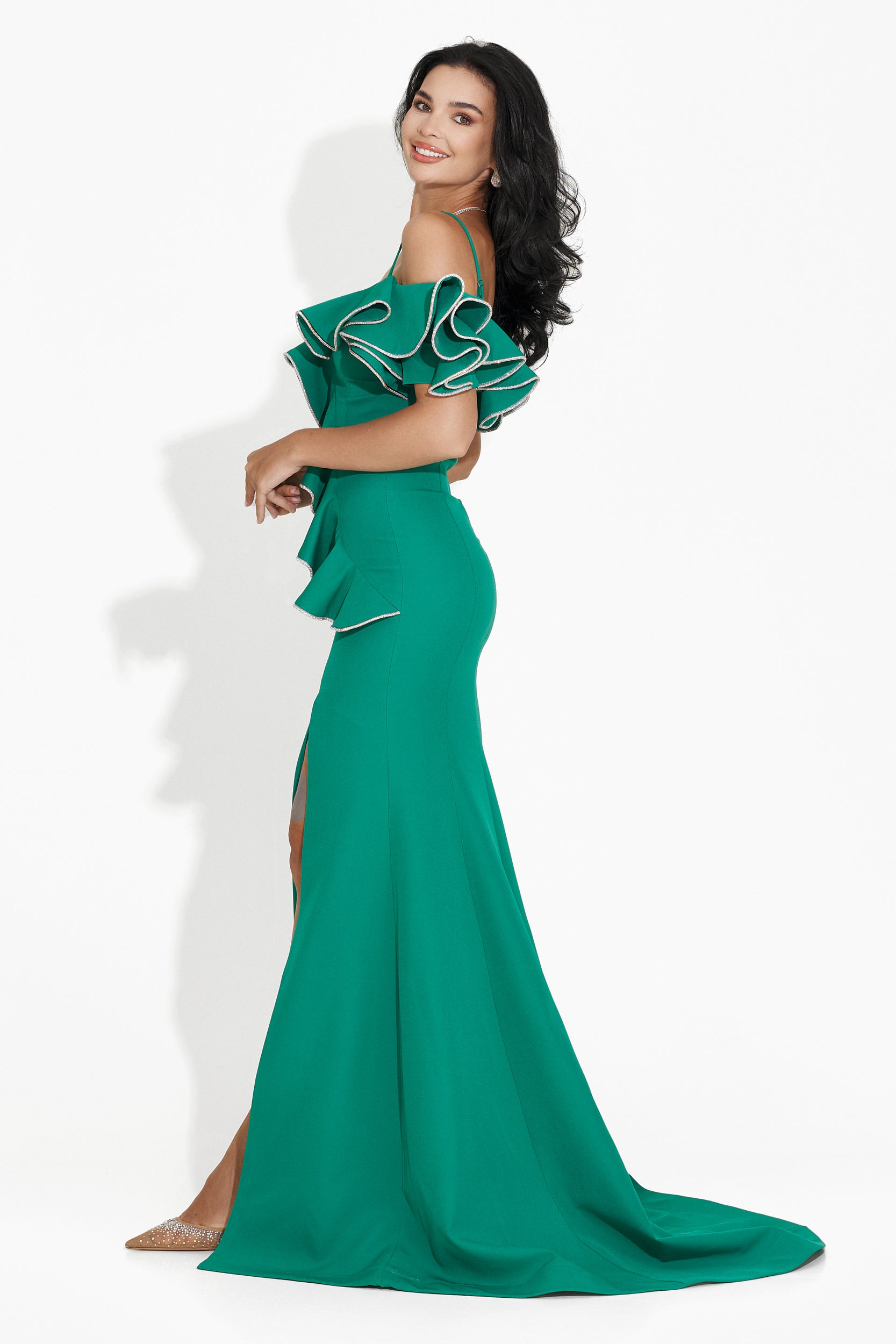 Long green dress for women Klaria Bogas