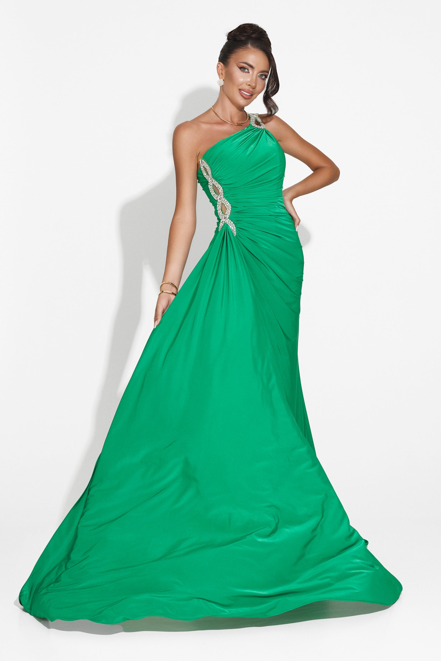 Robe longue femme verte Lanvina Bogas