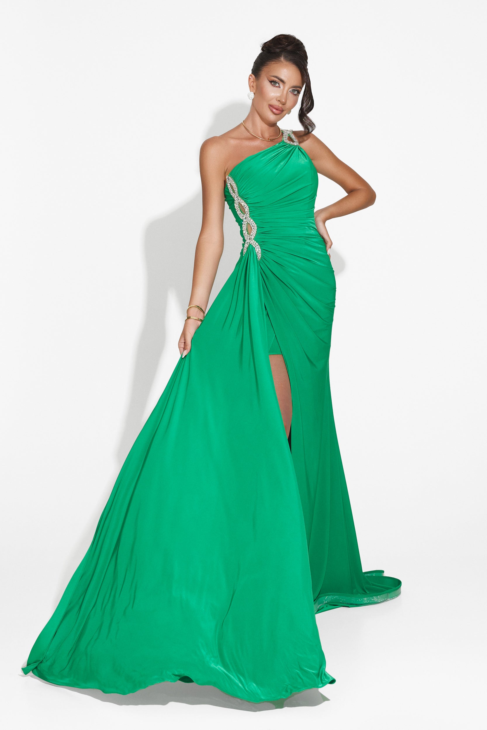 Long green dress for women Lanvina Bogas