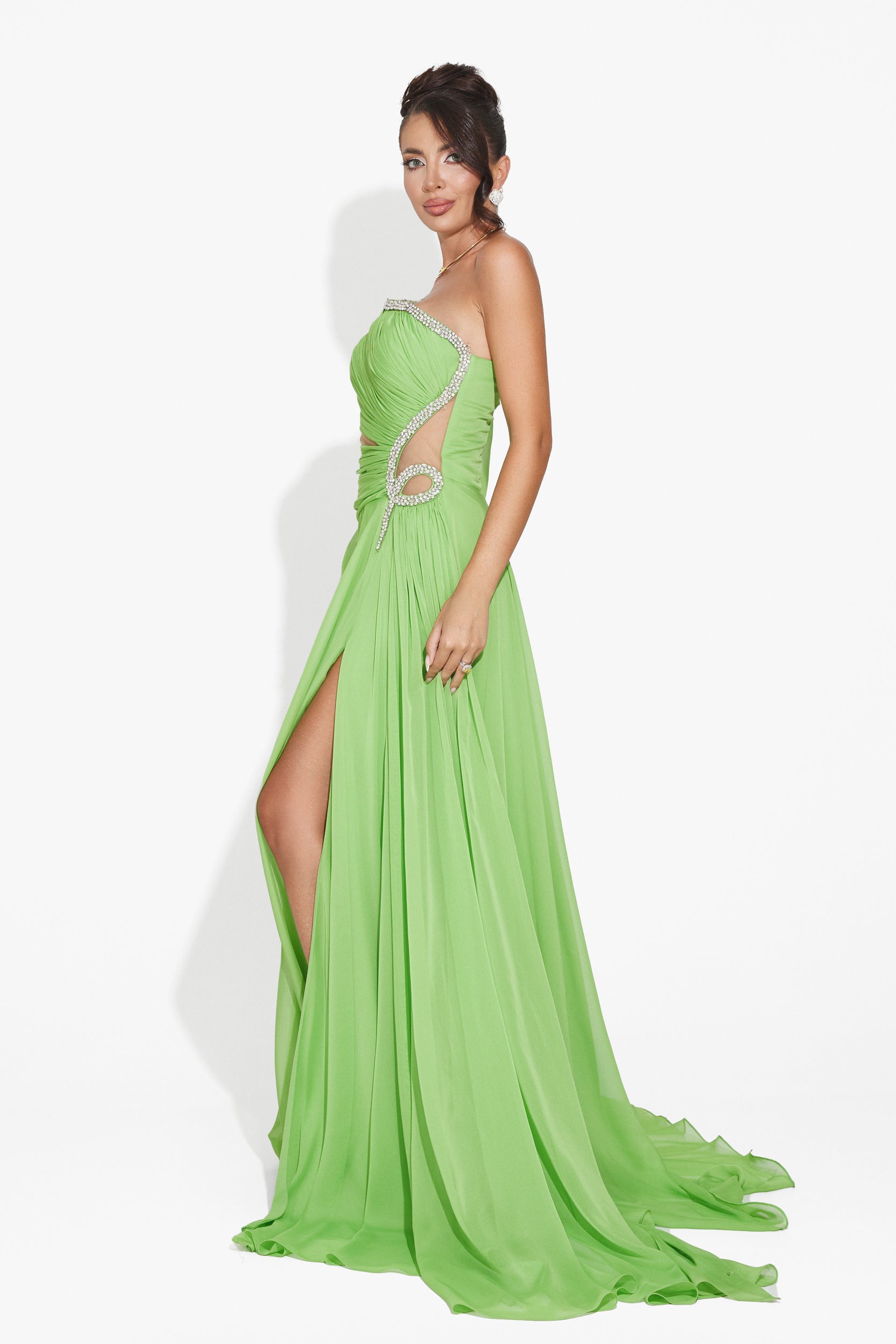 Long green dress for women Mariposa Bogas