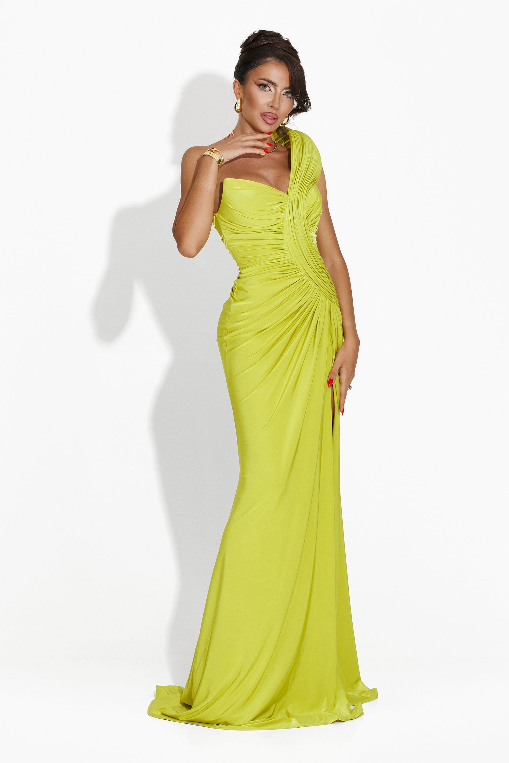 Long green dress for women Saniza Bogas