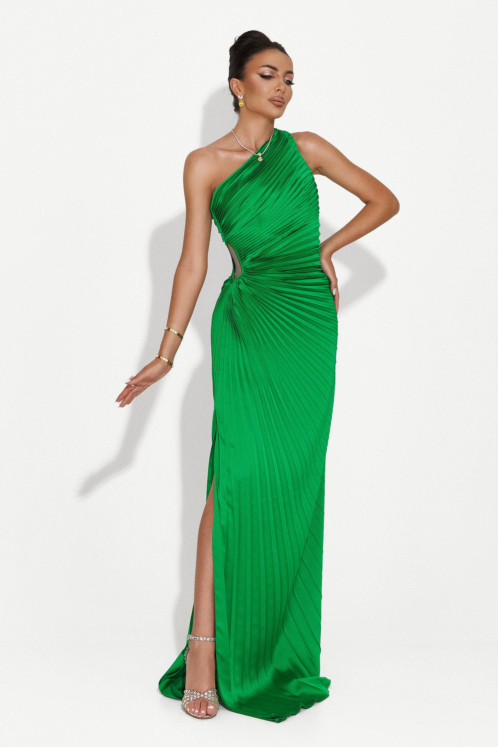 Long green dress for women Sanjana Bogas