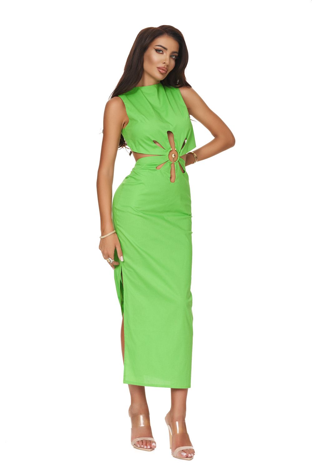 Long green dress for women Zalyza Bogas