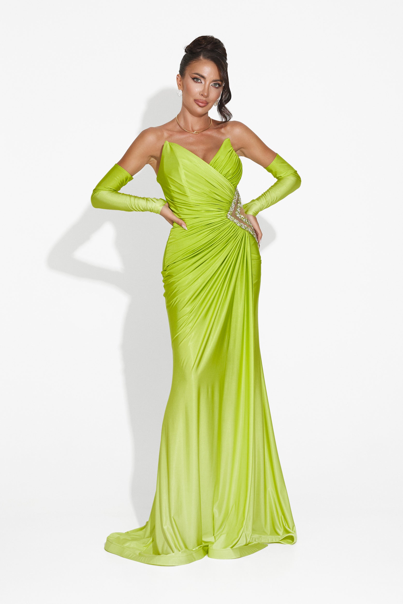 Long green dress for women Zeinas Bogas