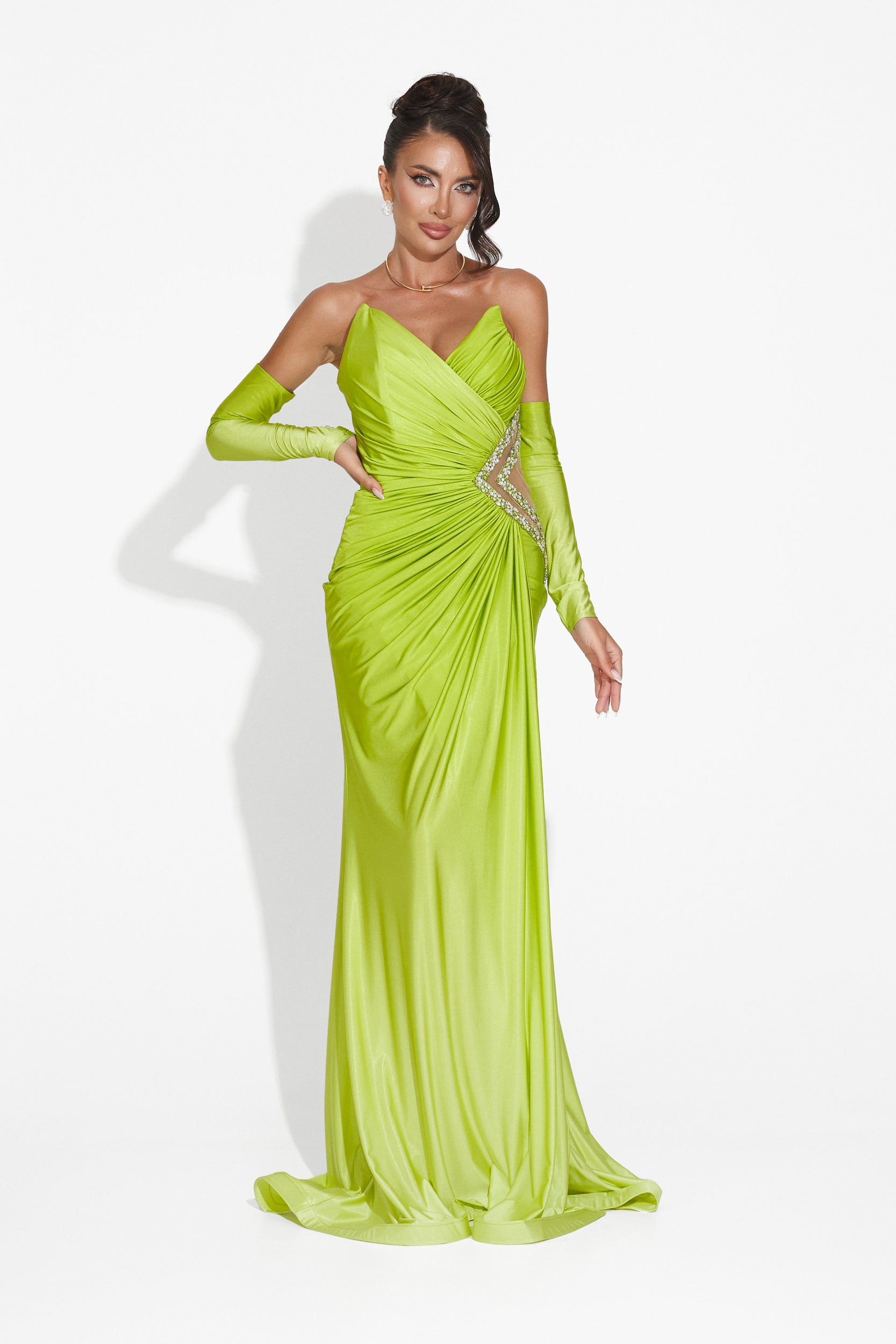 Long green dress for women Zeinas Bogas