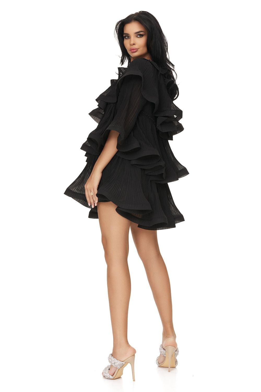 Black Bavilia Bogas midi dress for women
